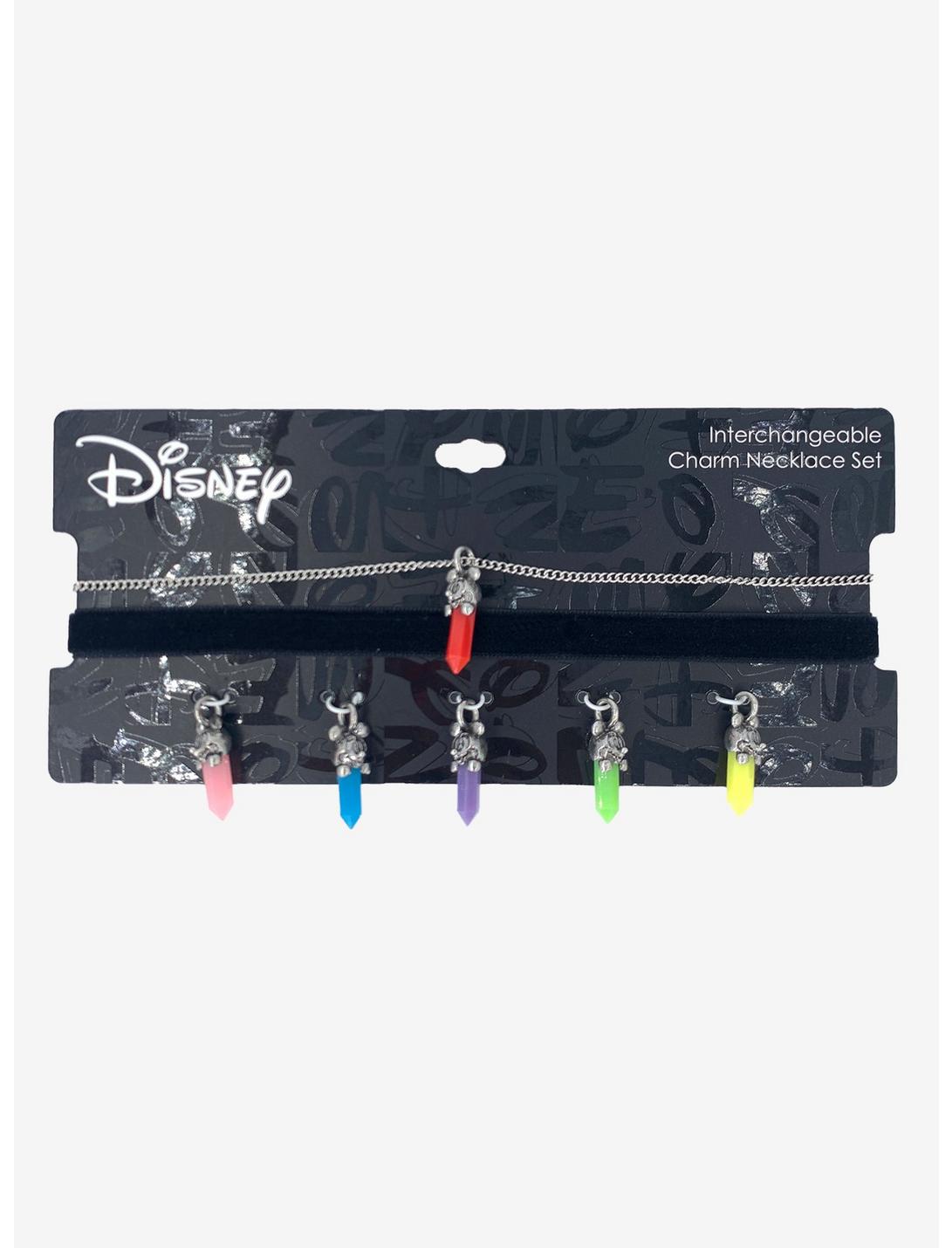 Disney Mickey Mouse Interchangeable Charm Choker Set, , hi-res