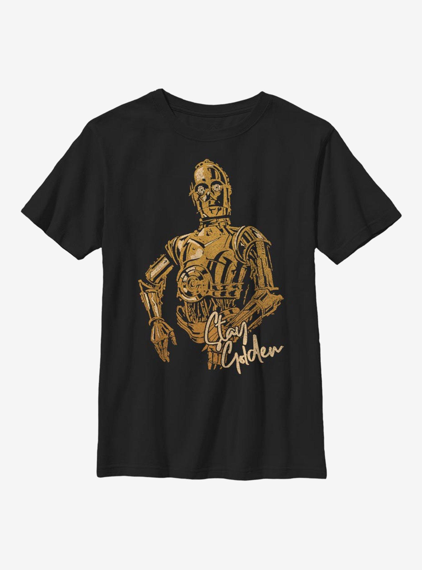 Star Wars Episode IX The Rise Of Skywalker C3PO Stay Golden Youth T-Shirt, , hi-res