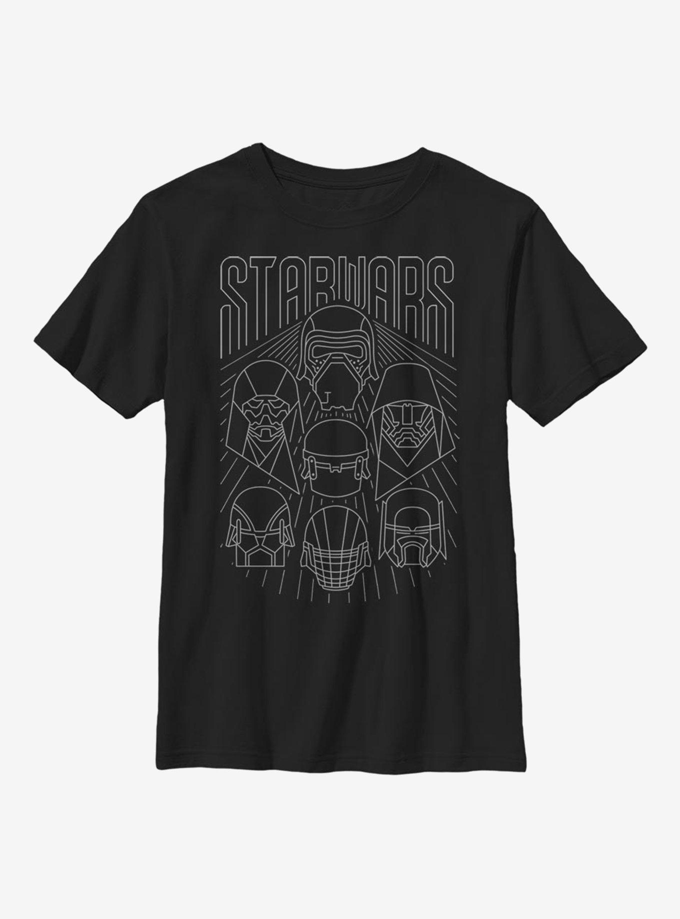 Star Wars Episode IX The Rise Of Skywalker Dark Side Band Youth T-Shirt, , hi-res