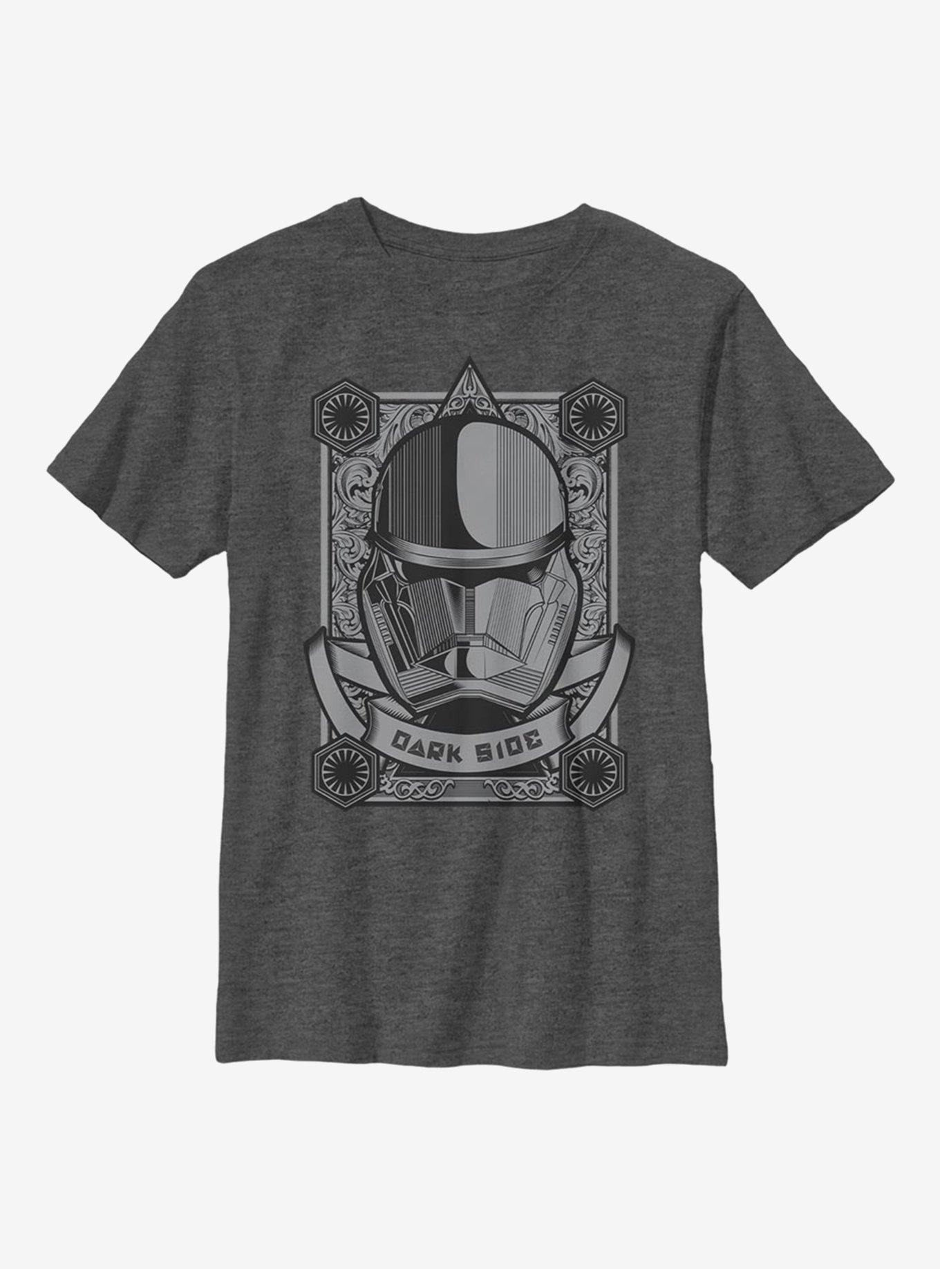 Star Wars Episode IX The Rise Of Skywalker Detailed Trooper Youth T-Shirt, CHAR HTR, hi-res