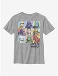 Star Wars Episode IX The Rise Of Skywalker Pastel Rey Boxes Youth T-Shirt, ATH HTR, hi-res