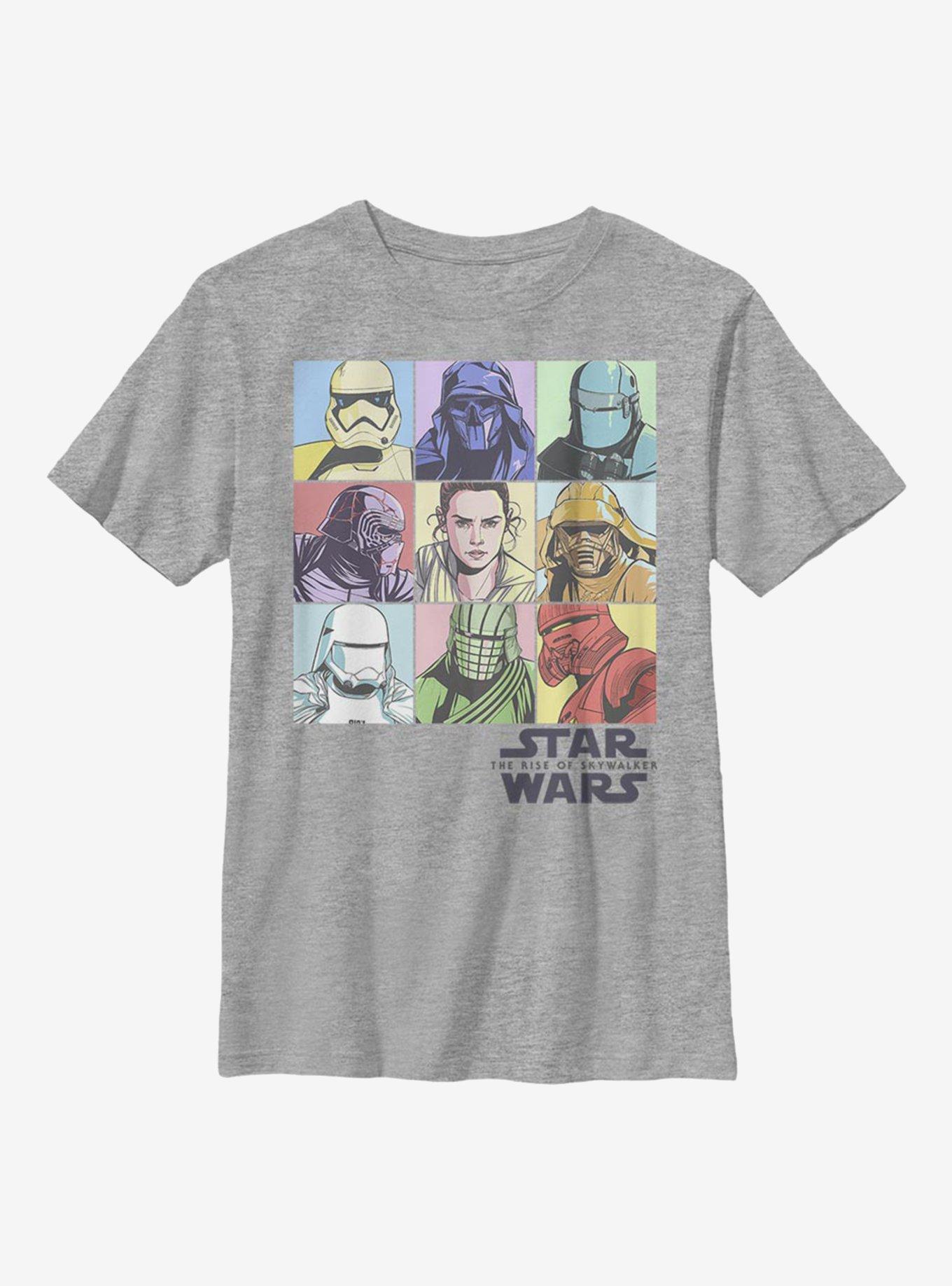 Star Wars Episode IX The Rise Of Skywalker Pastel Rey Boxes Youth T-Shirt, , hi-res