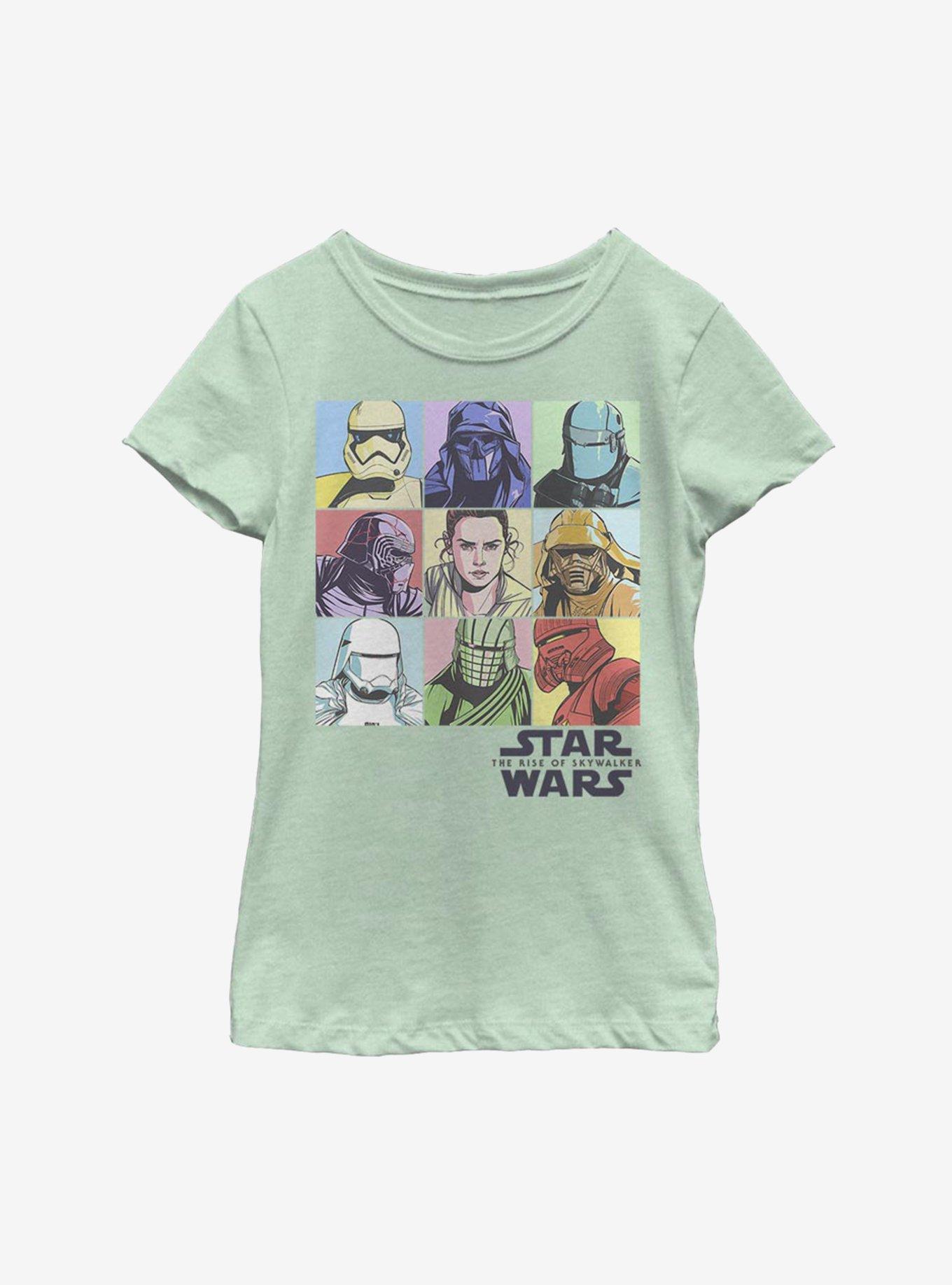 Star Wars Episode IX The Rise Of Skywalker Pastel Rey Boxes Youth Girls T-Shirt, , hi-res