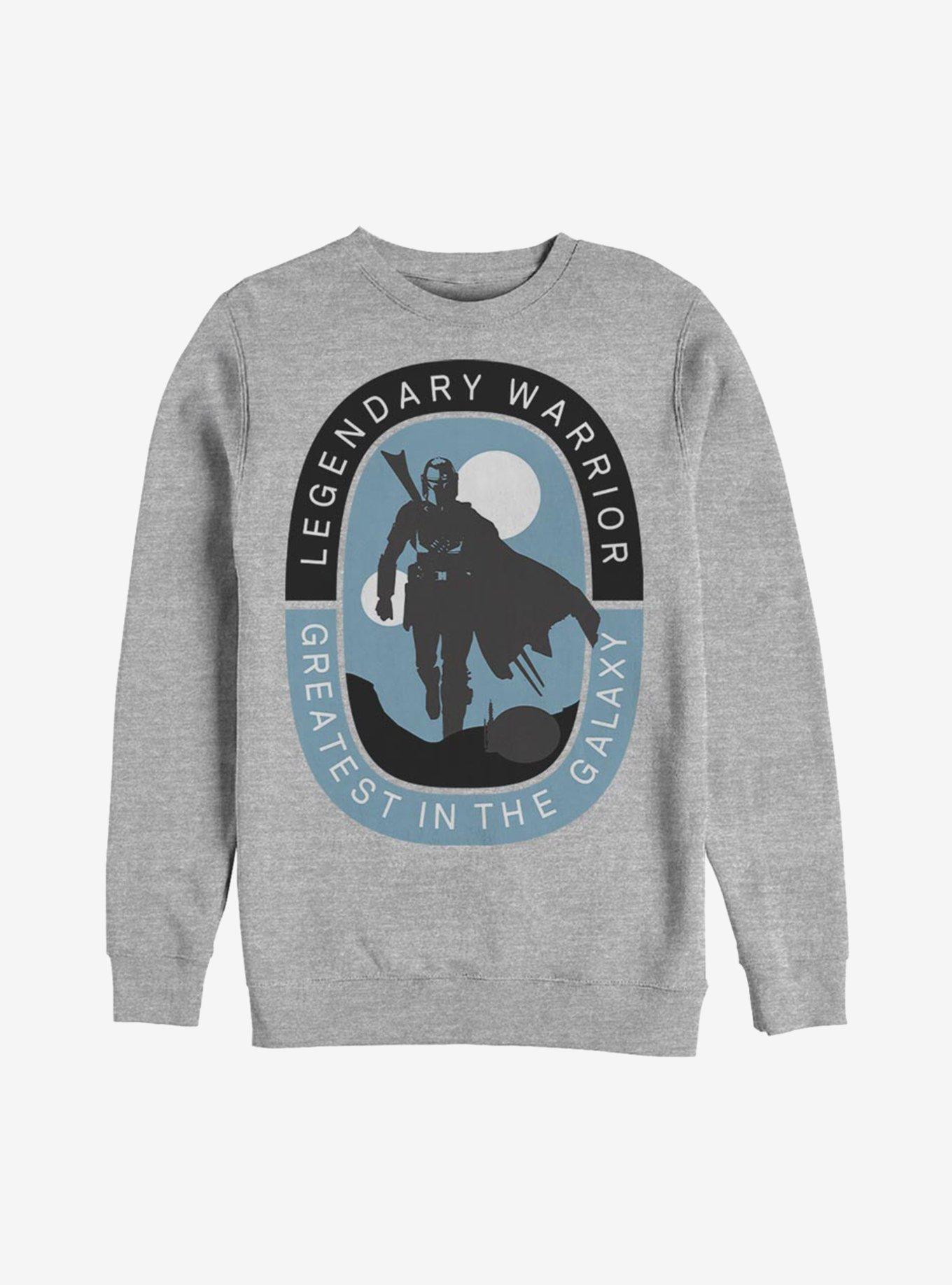 Star Wars The Mandalorian Legendary Warrior Sweatshirt, ATH HTR, hi-res