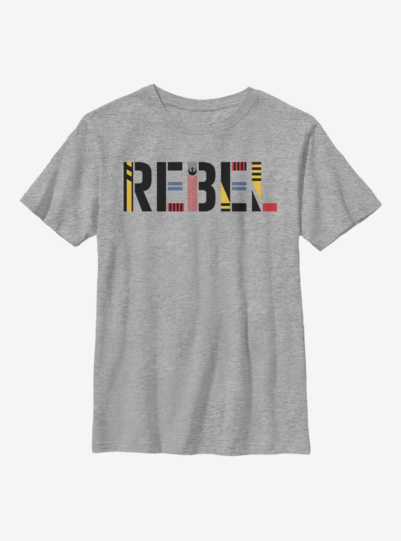 Star Wars Episode IX The Rise Of Skywalker Rebel Simple Youth T-Shirt, , hi-res