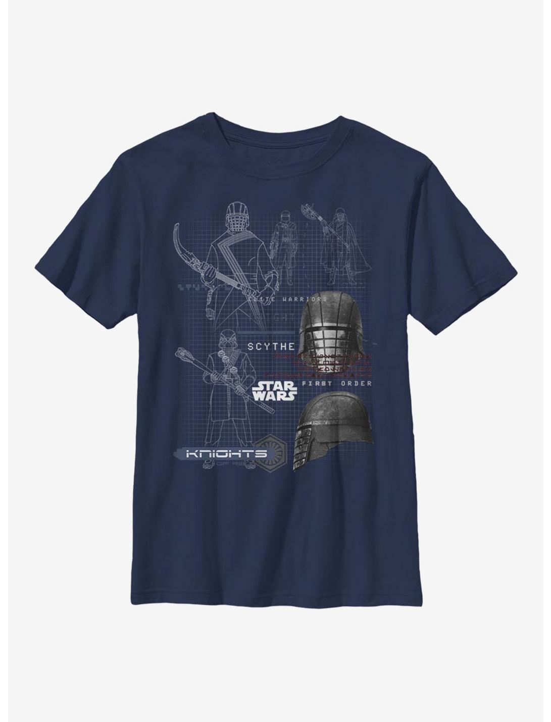Star Wars Episode IX The Rise Of Skywalker Kylo Ren Maps Youth T-Shirt, NAVY, hi-res