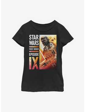 Star Wars Episode IX The Rise Of Skywalker First Order Collage Youth Girls T-Shirt, , hi-res