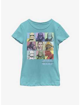 Star Wars Episode IX The Rise Of Skywalker Pastel Rey Boxes Youth Girls T-Shirt, , hi-res