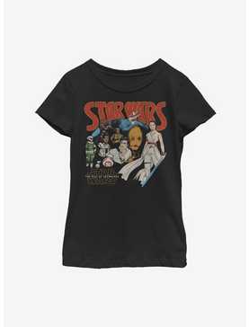 Star Wars Episode IX The Rise Of Skywalker Retro Buddies Youth Girls T-Shirt, , hi-res
