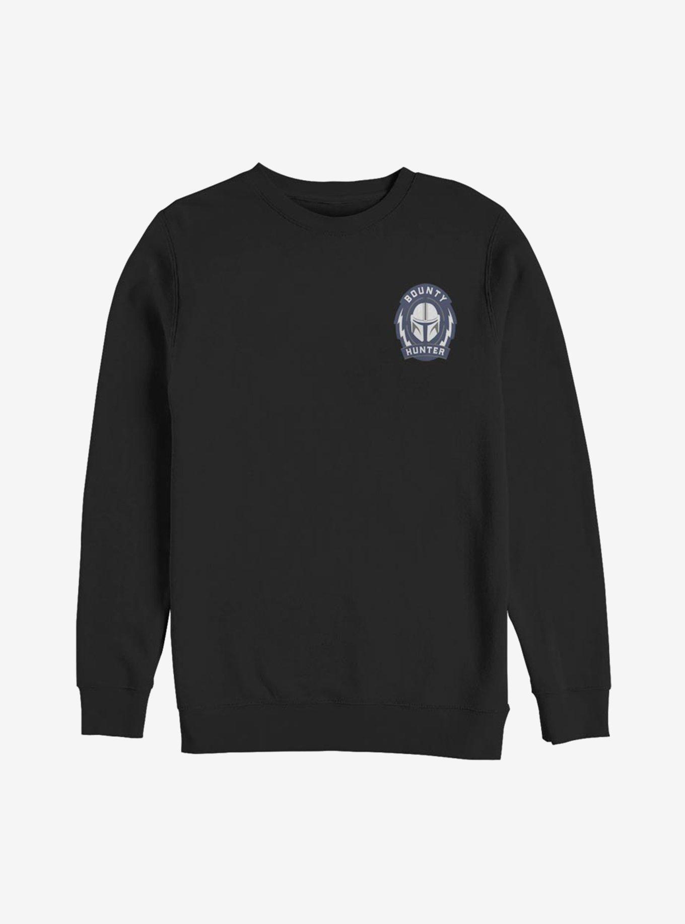Star Wars The Mandalorian Bounty Hunter Logo Sweatshirt, BLACK, hi-res