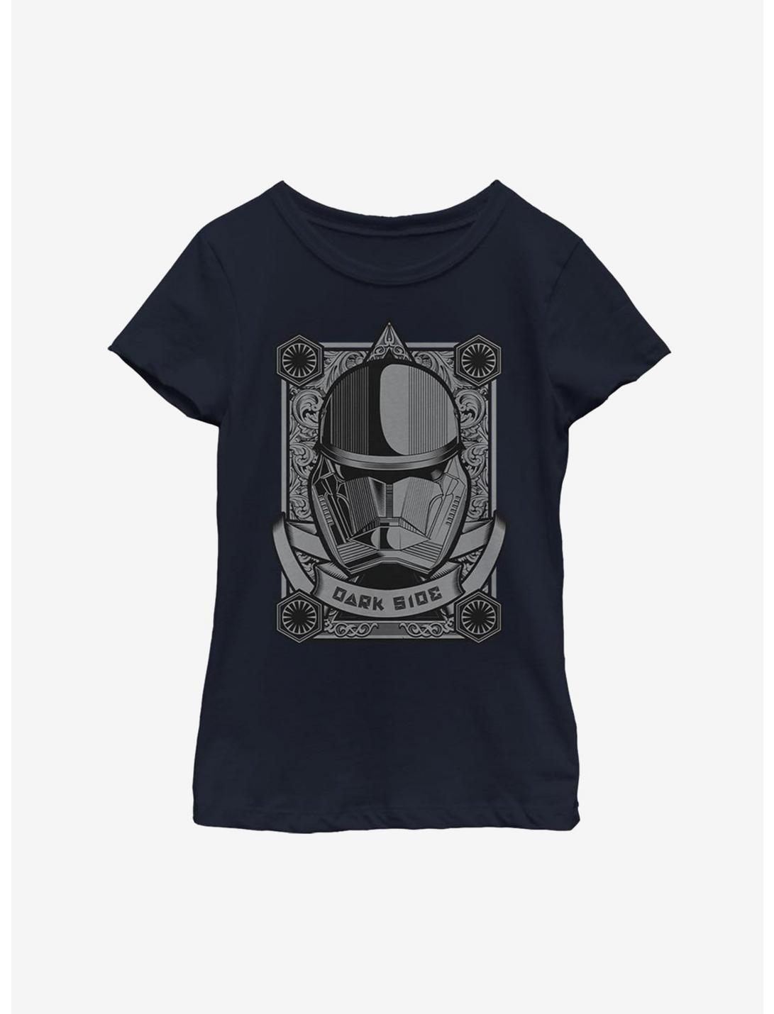 Star Wars Episode IX The Rise Of Skywalker Detailed Trooper Youth Girls T-Shirt, NAVY, hi-res