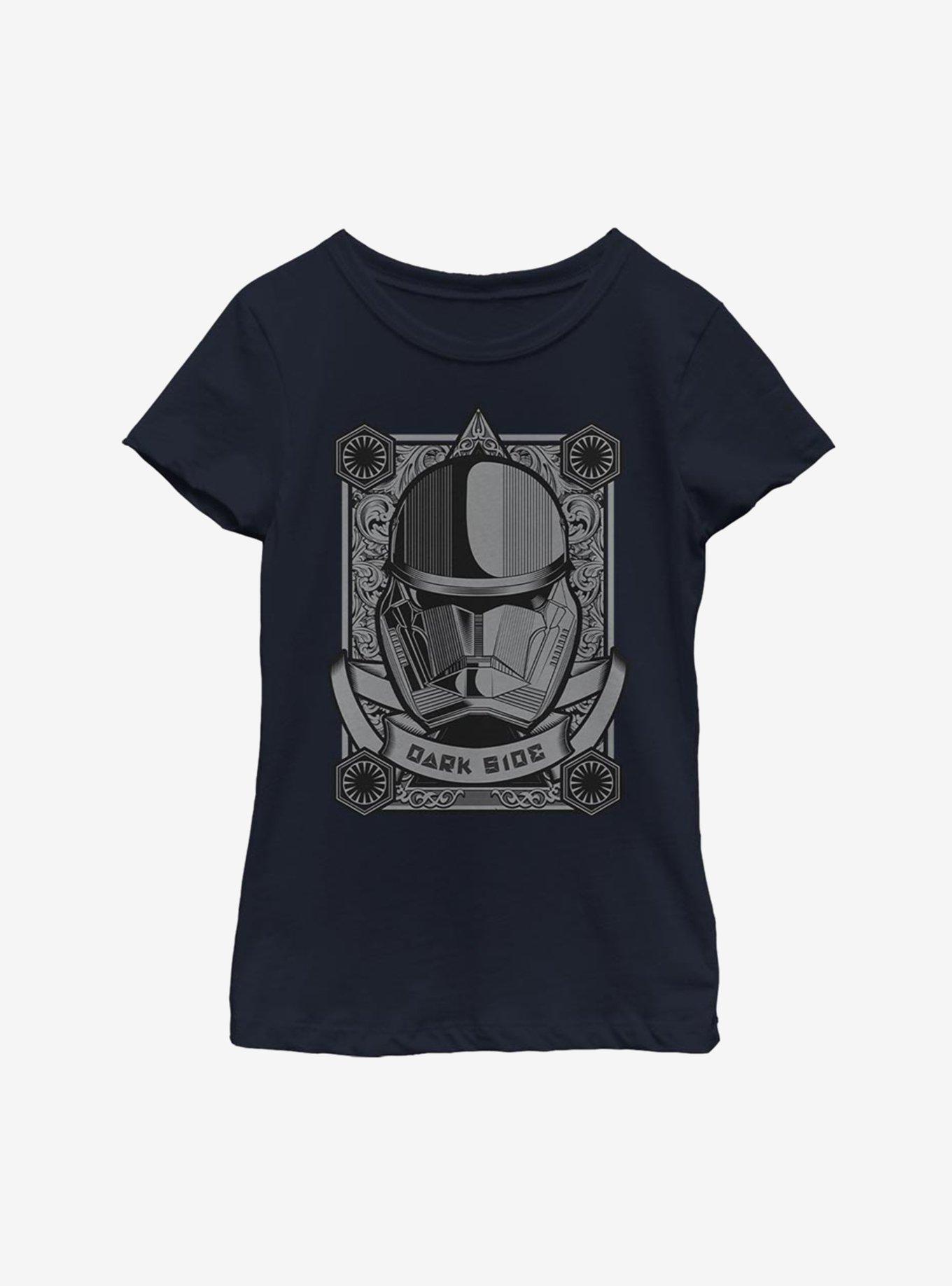 Star Wars Episode IX The Rise Of Skywalker Detailed Trooper Youth Girls T-Shirt, NAVY, hi-res