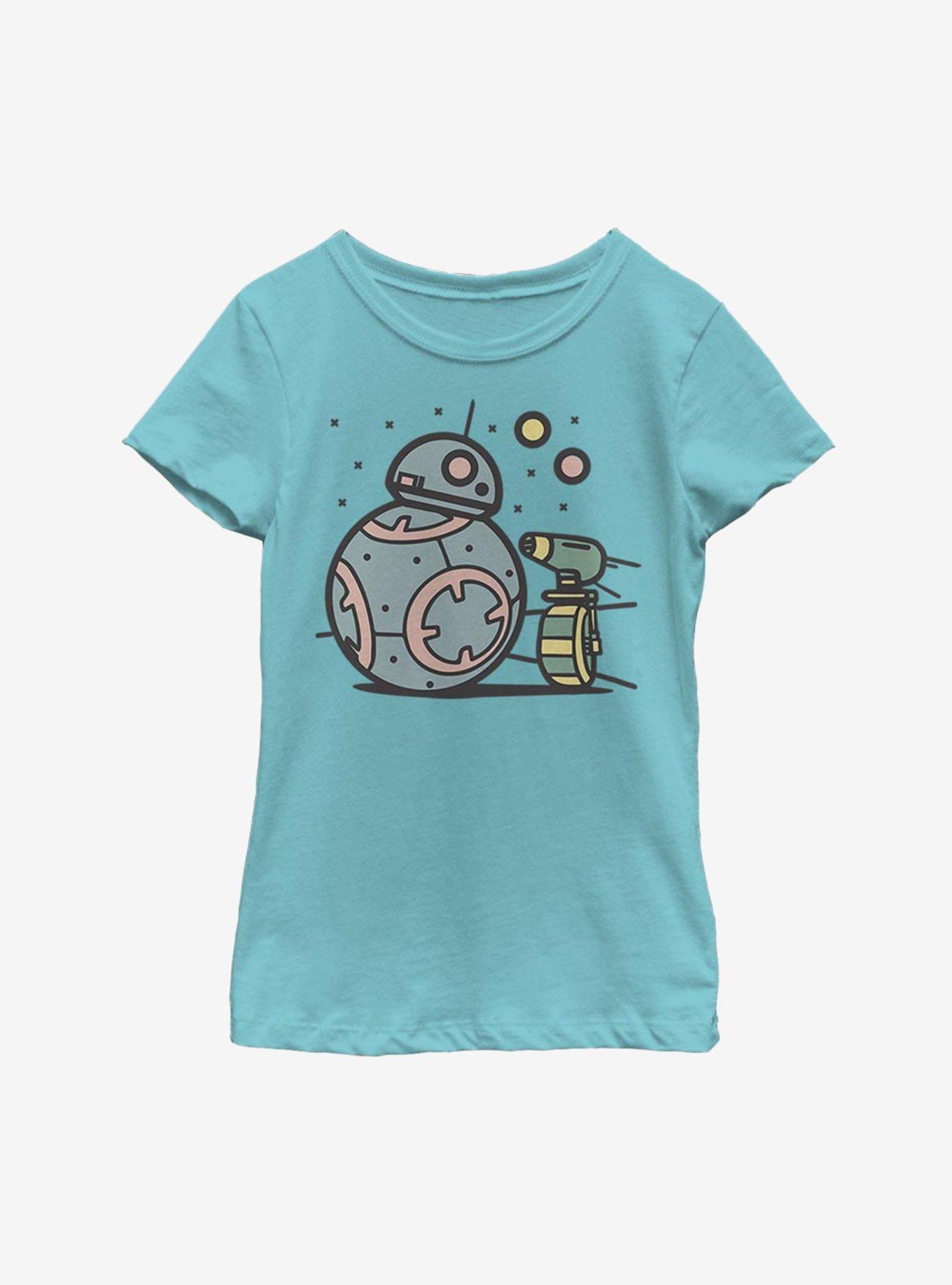 Star Wars Episode IX The Rise Of Skywalker Droid Team Youth Girls T-Shirt, TAHI BLUE, hi-res