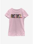 Star Wars Episode IX The Rise Of Skywalker Rebel Simple Youth Girls T-Shirt, PINK, hi-res