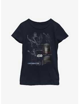 Star Wars Episode IX The Rise Of Skywalker Kylo Ren Maps Youth Girls T-Shirt, , hi-res