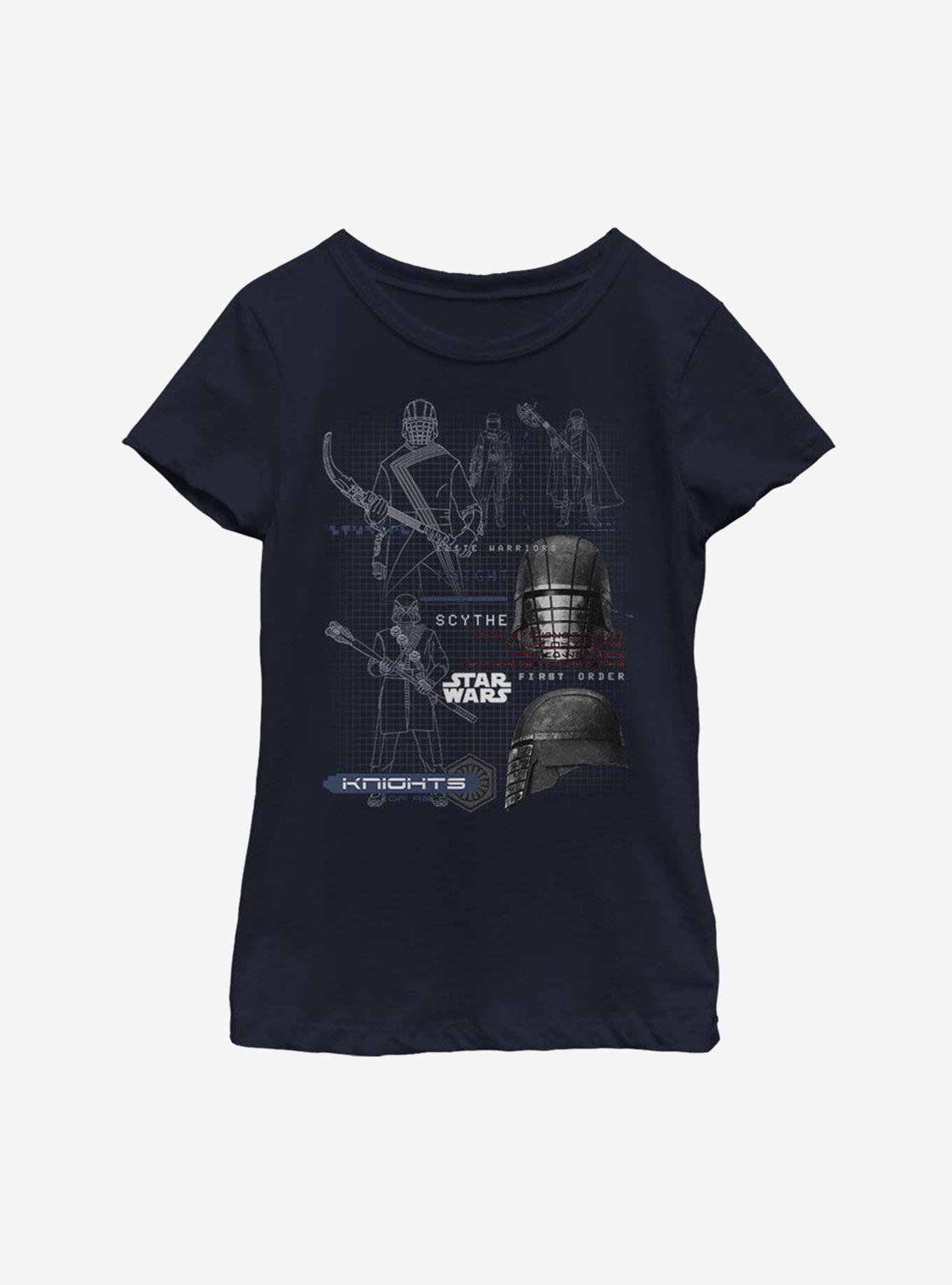 Star Wars Episode IX The Rise Of Skywalker Kylo Ren Maps Youth Girls T-Shirt, , hi-res