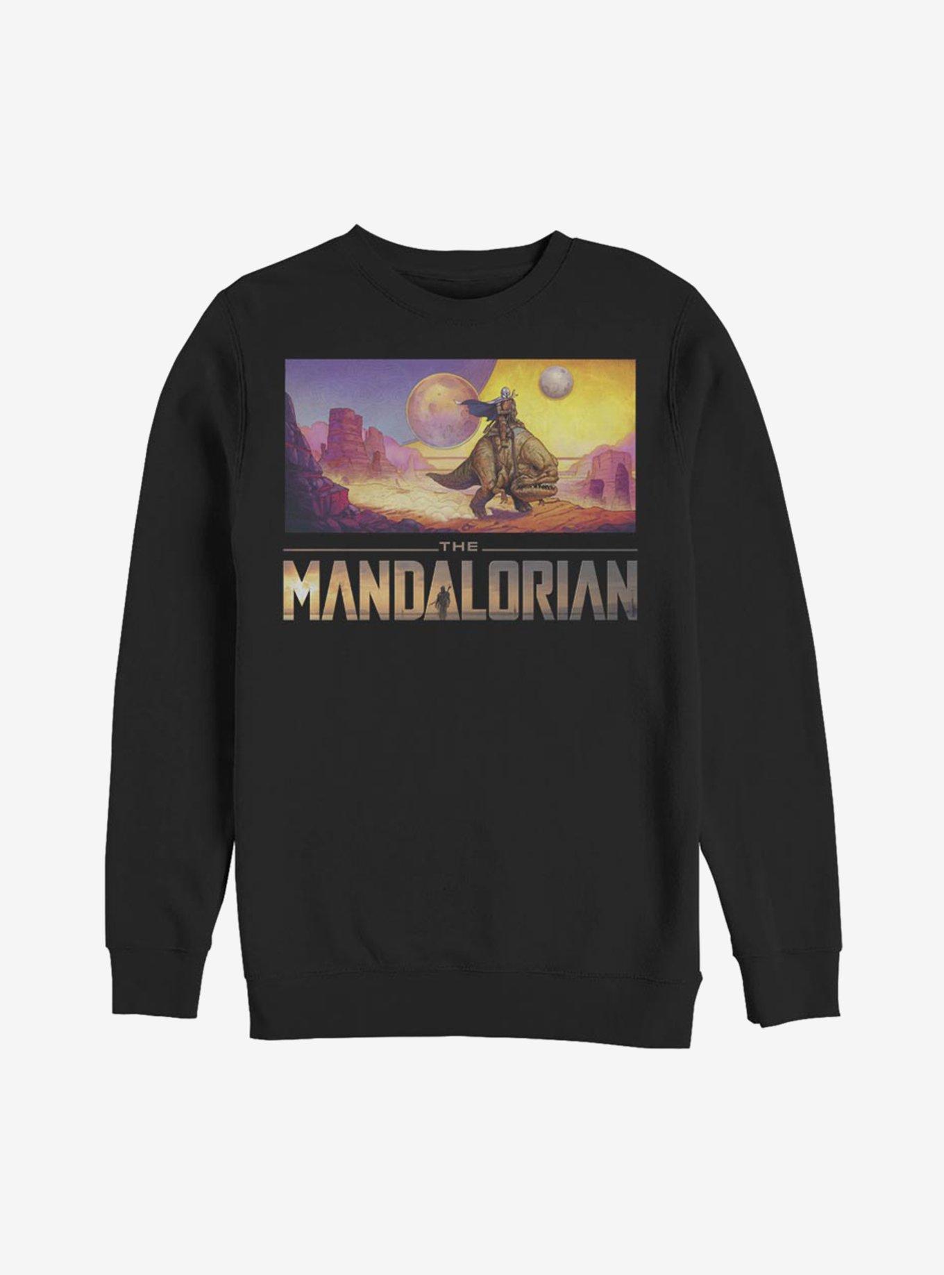 Star Wars The Mandalorian Colorful Mandalorian Landscape Sweatshirt, , hi-res
