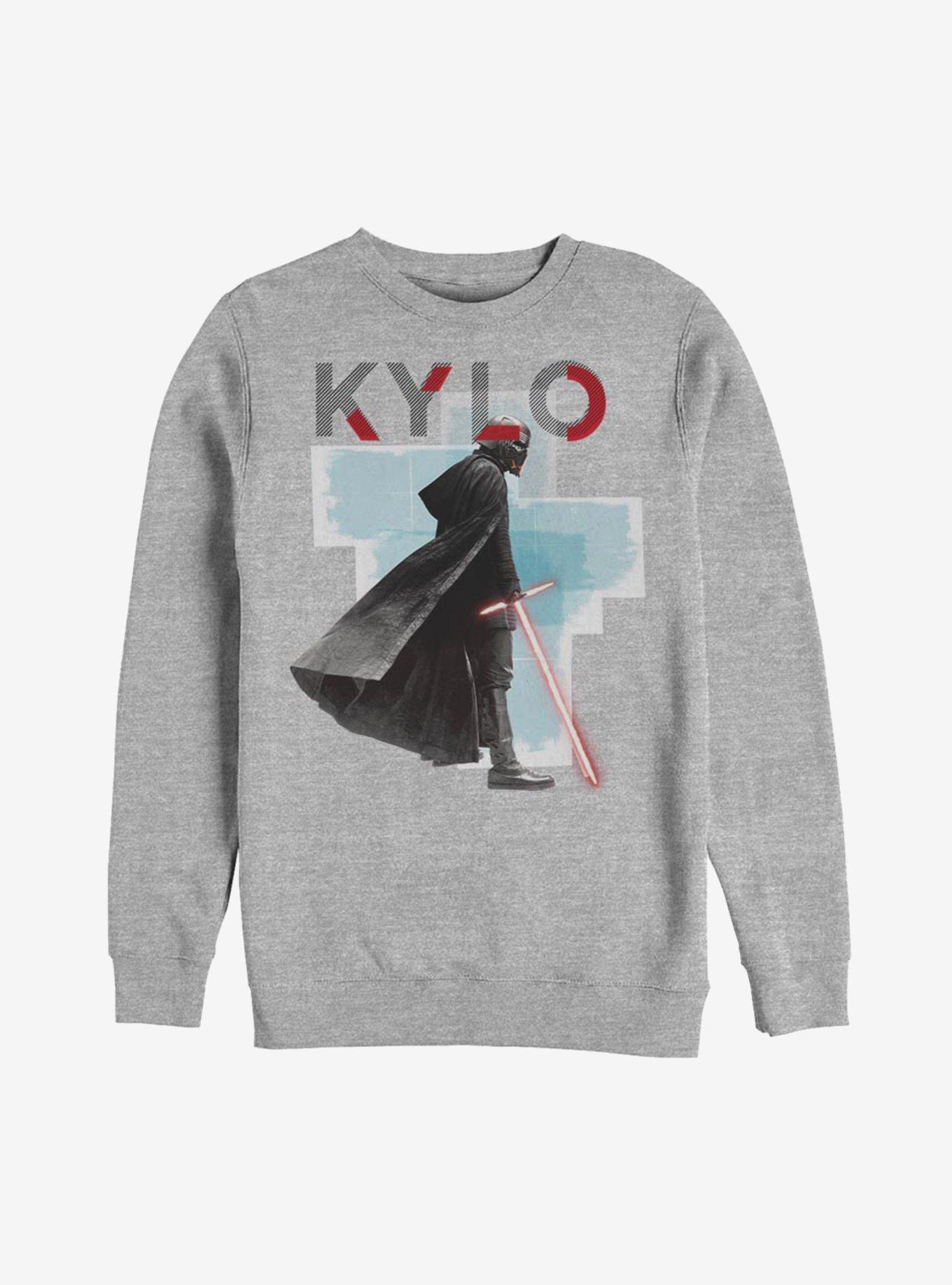 Star Wars Episode IX The Rise Of Skywalker Kylo Red Mask Sweatshirt, ATH HTR, hi-res