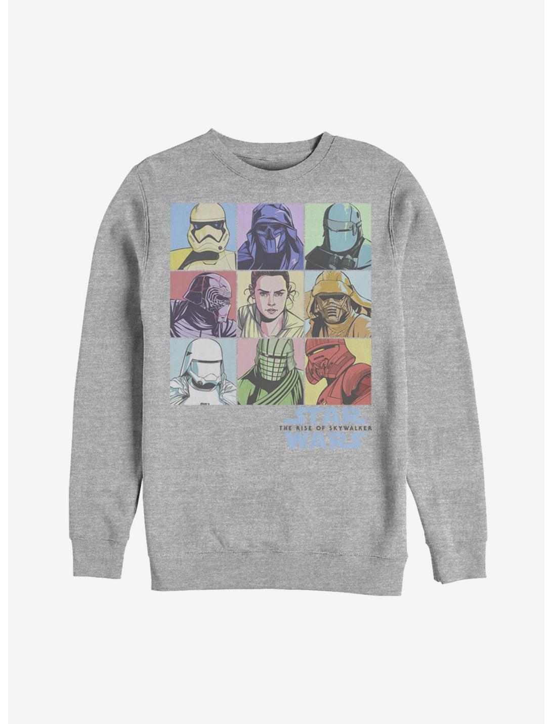 Star Wars Episode IX The Rise Of Skywalker Pastel Rey Boxes Sweatshirt, ATH HTR, hi-res