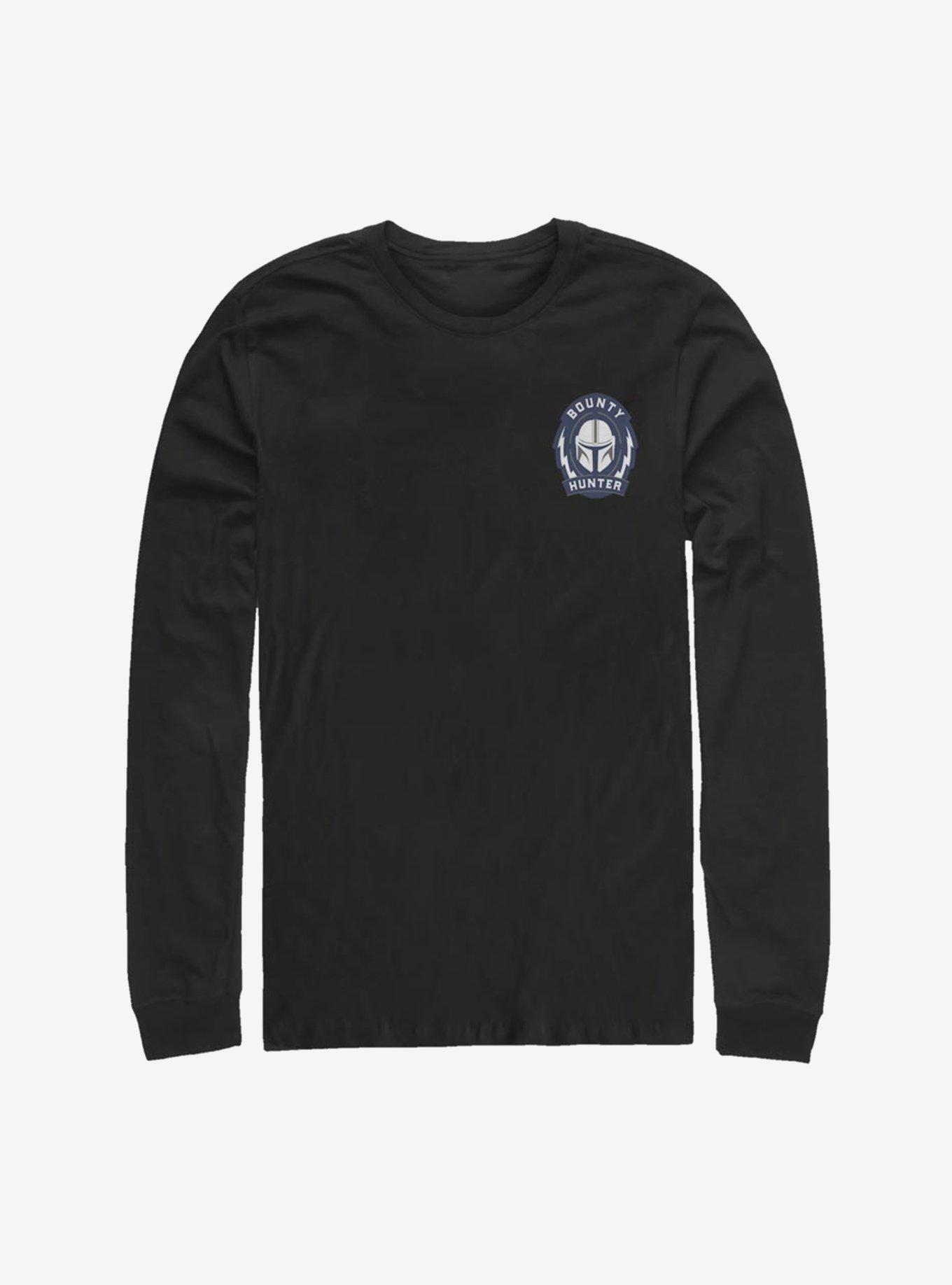 Star Wars The Mandalorian Bounty Hunter Logo Long-Sleeve T-Shirt, BLACK, hi-res