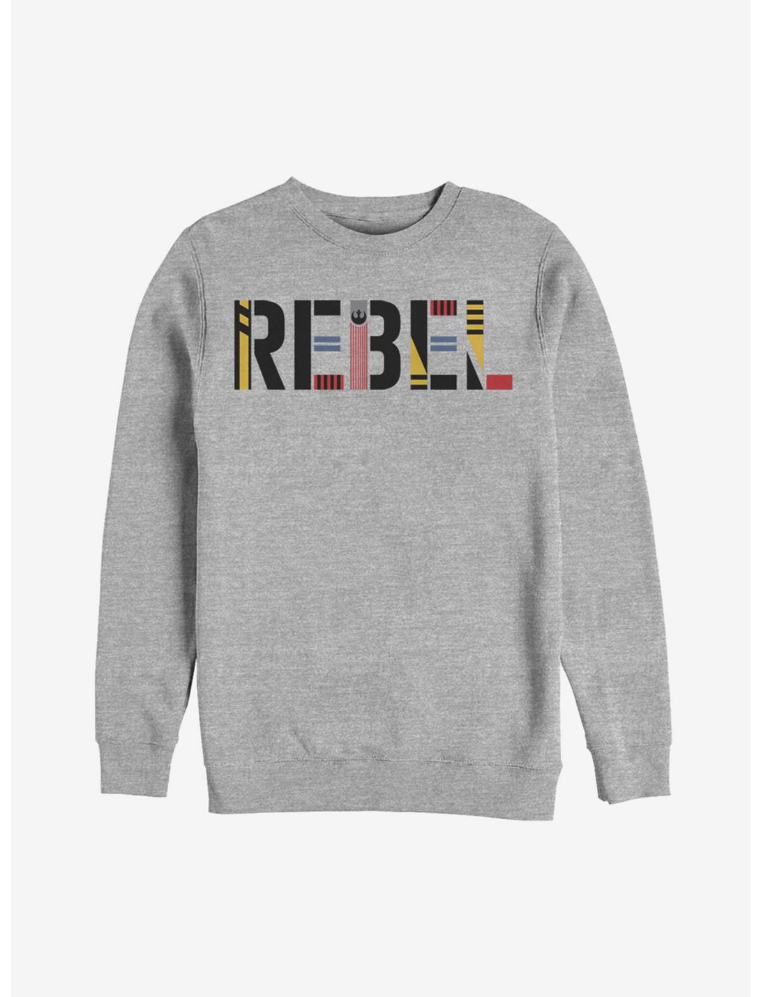 Star Wars Episode IX The Rise Of Skywalker Rebel Simple Sweatshirt, ATH HTR, hi-res