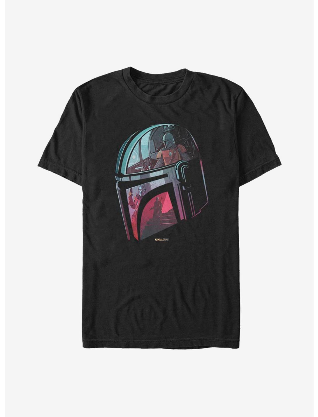 Star Wars The Mandalorian Inside The Helmet T-Shirt, BLACK, hi-res