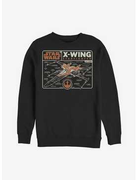 Star Wars Episode IX The Rise Of Skywalker Starfigher Schematic Sweatshirt, , hi-res