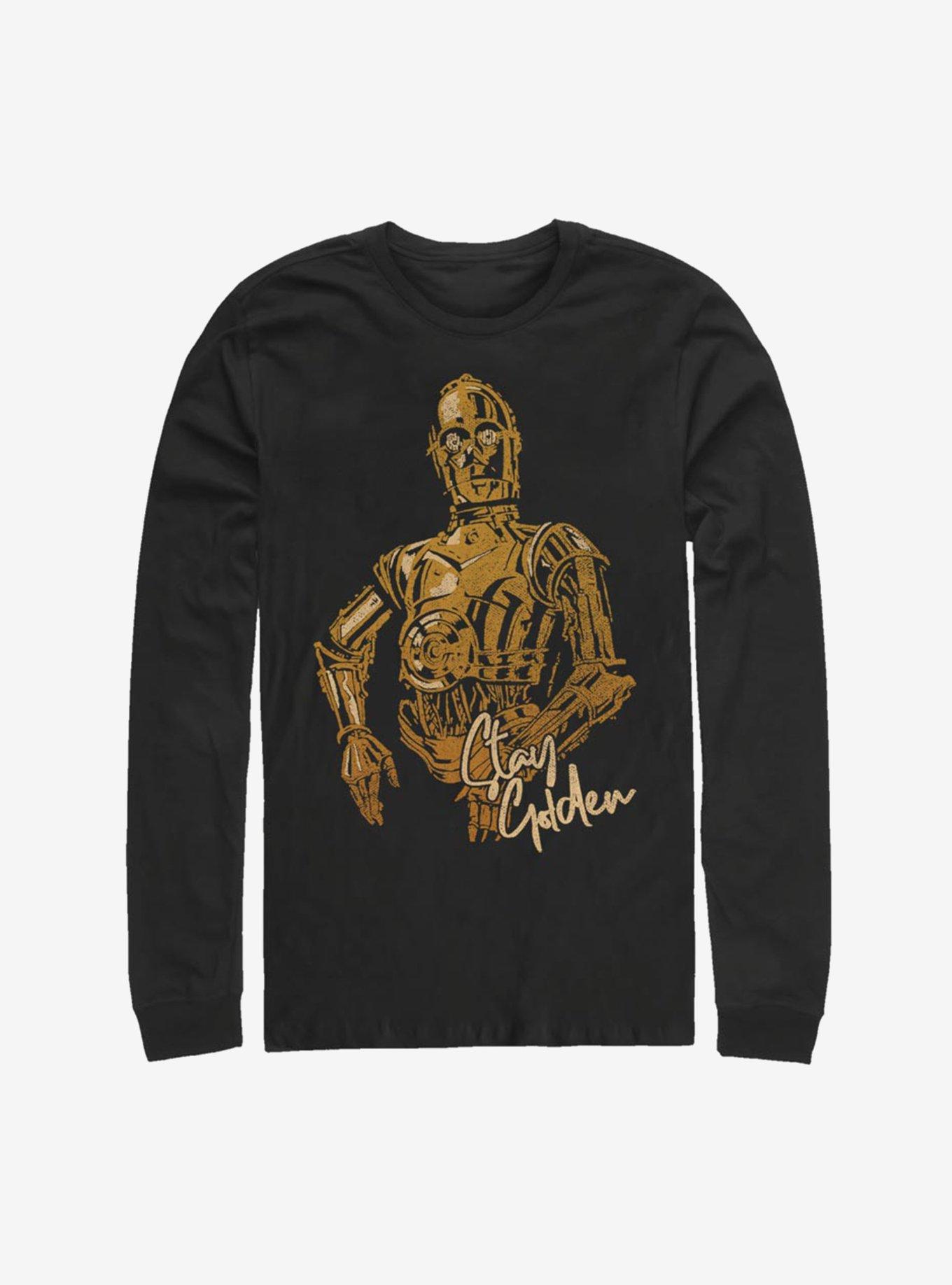 Star Wars Episode IX The Rise Of Skywalker C3PO Stay Golden Long-Sleeve T-Shirt, , hi-res