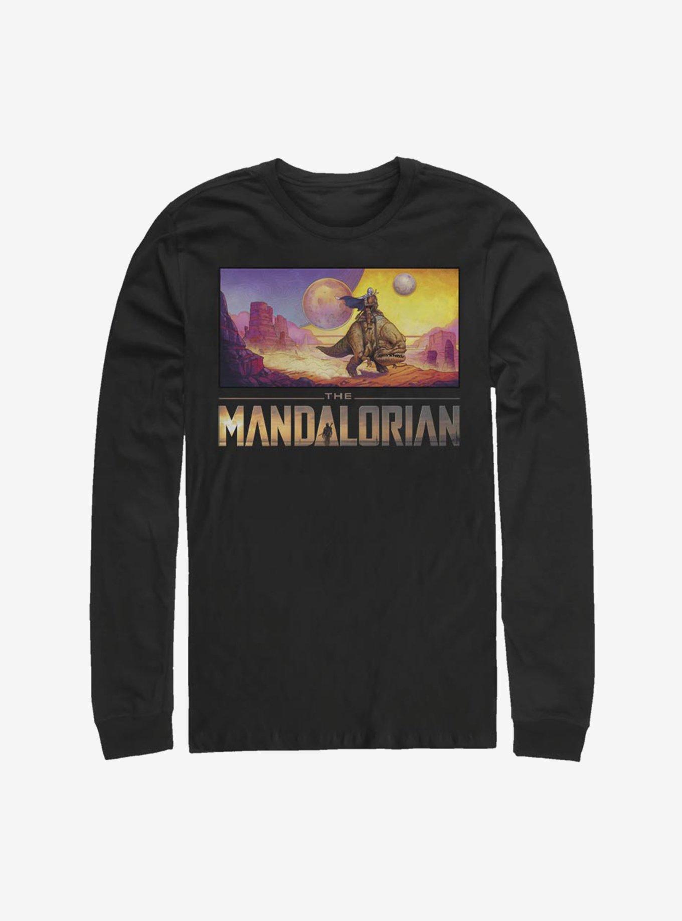 Star Wars The Mandalorian Colorful Mandalorian Landscape Long-Sleeve T-Shirt, , hi-res