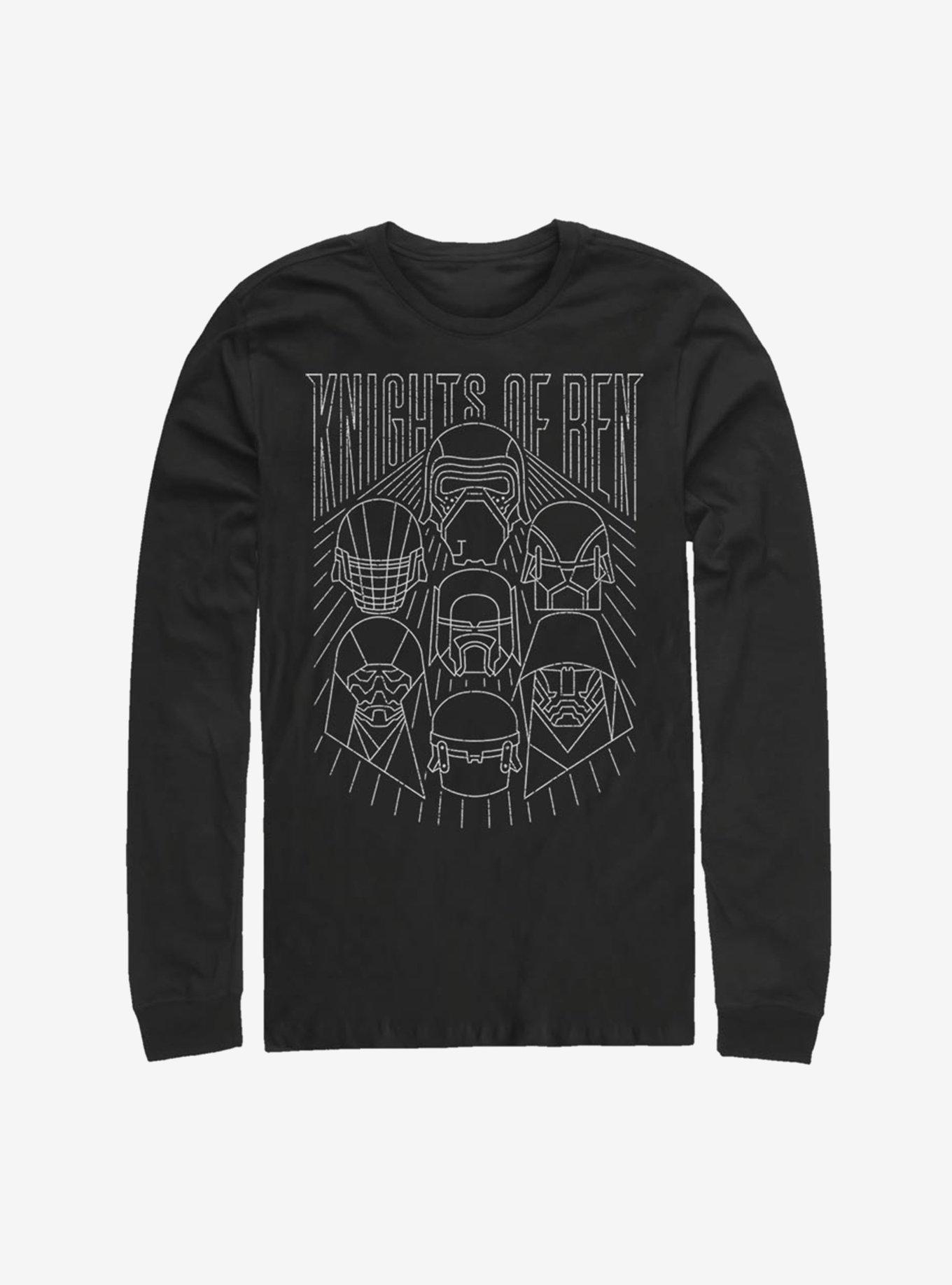 Star Wars Episode IX The Rise Of Skywalker Simple Outlines Long-Sleeve T-Shirt, , hi-res