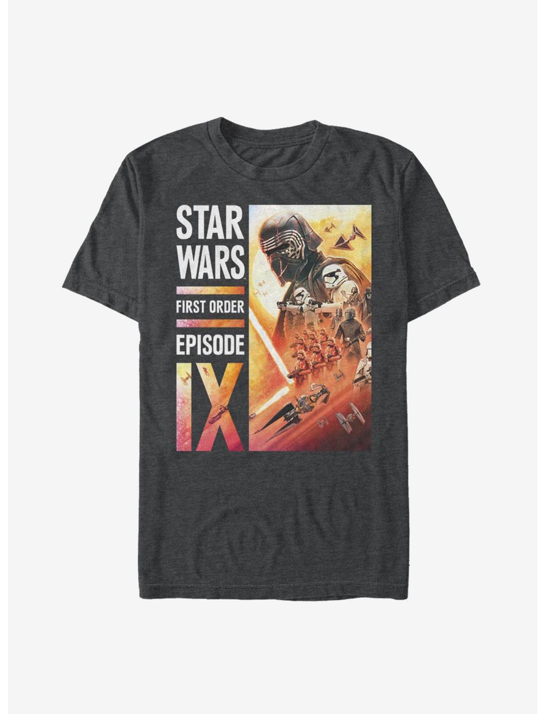 Star Wars Episode IX The Rise Of Skywalker First Order Collage T-Shirt, DARK CHARCOAL, hi-res