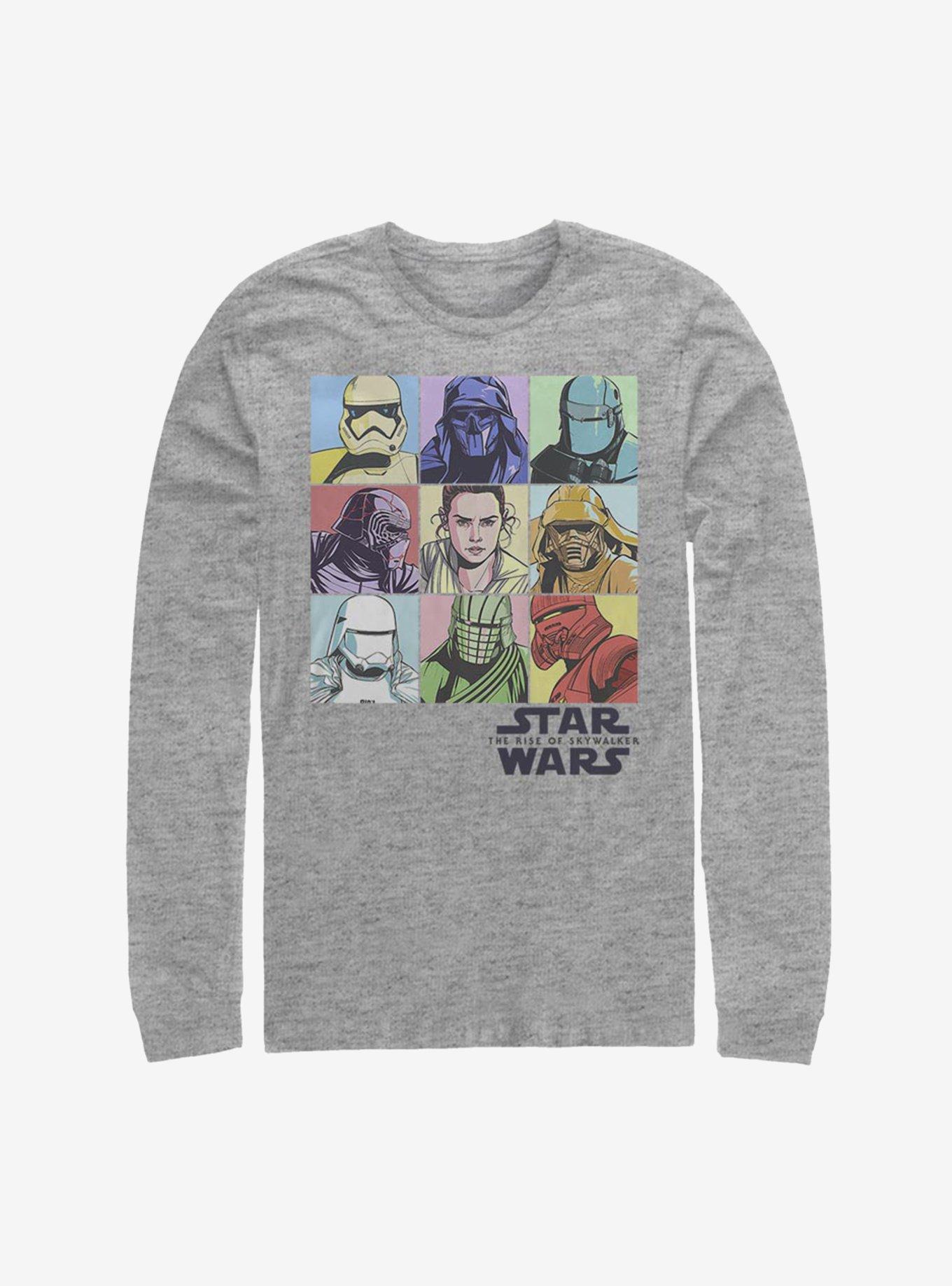 Star Wars Episode IX The Rise Of Skywalker Pastel Rey Boxes Long-Sleeve T-Shirt, , hi-res