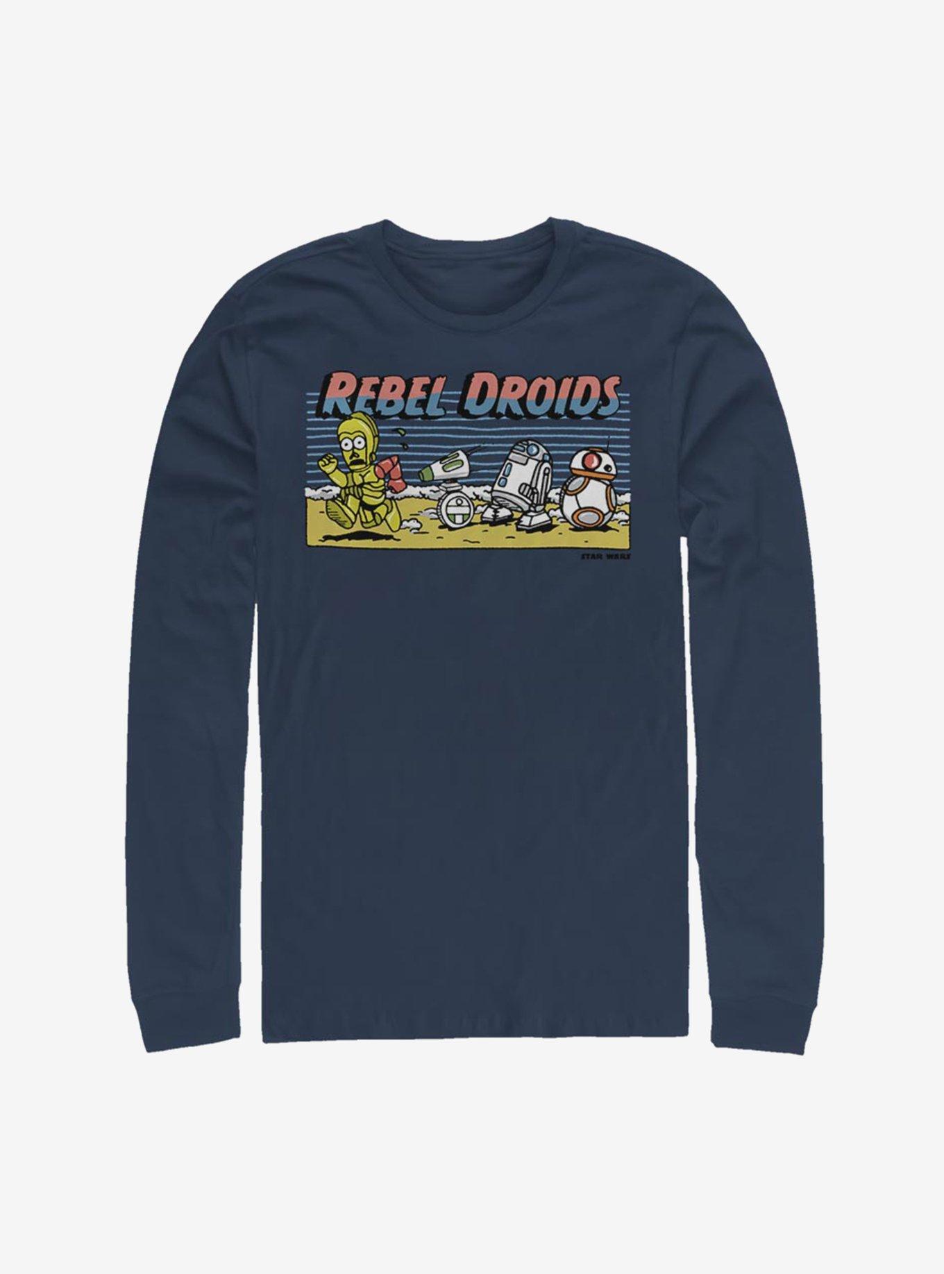 Star Wars Episode IX The Rise Of Skywalker Rebel Droids Long-Sleeve T-Shirt, , hi-res