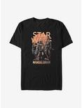 Star Wars The Mandalorian Character Pose T-Shirt, BLACK, hi-res