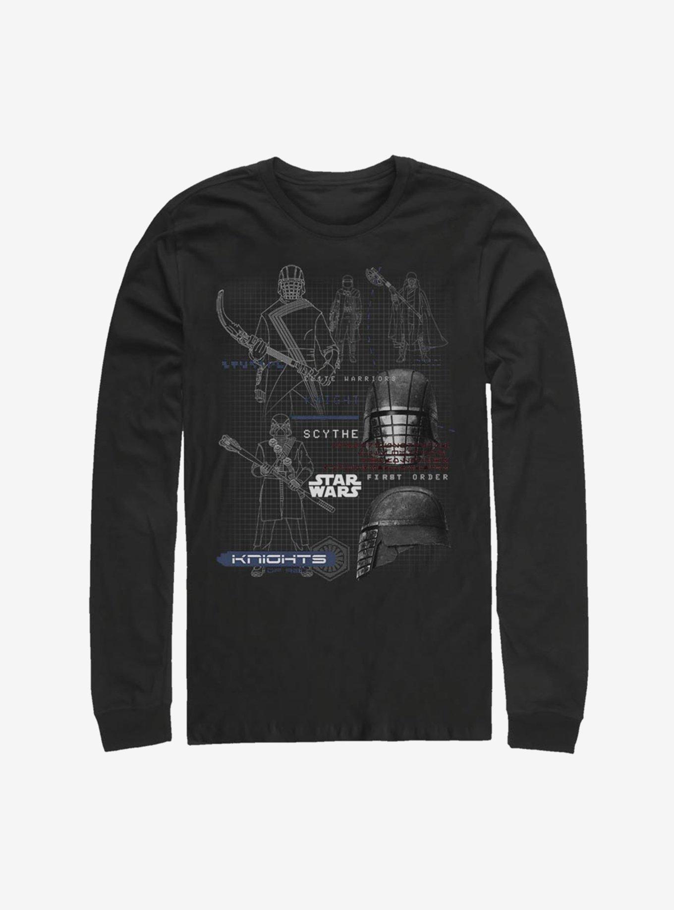Star Wars Episode IX The Rise Of Skywalker Kylo Ren Maps Long-Sleeve T-Shirt, , hi-res