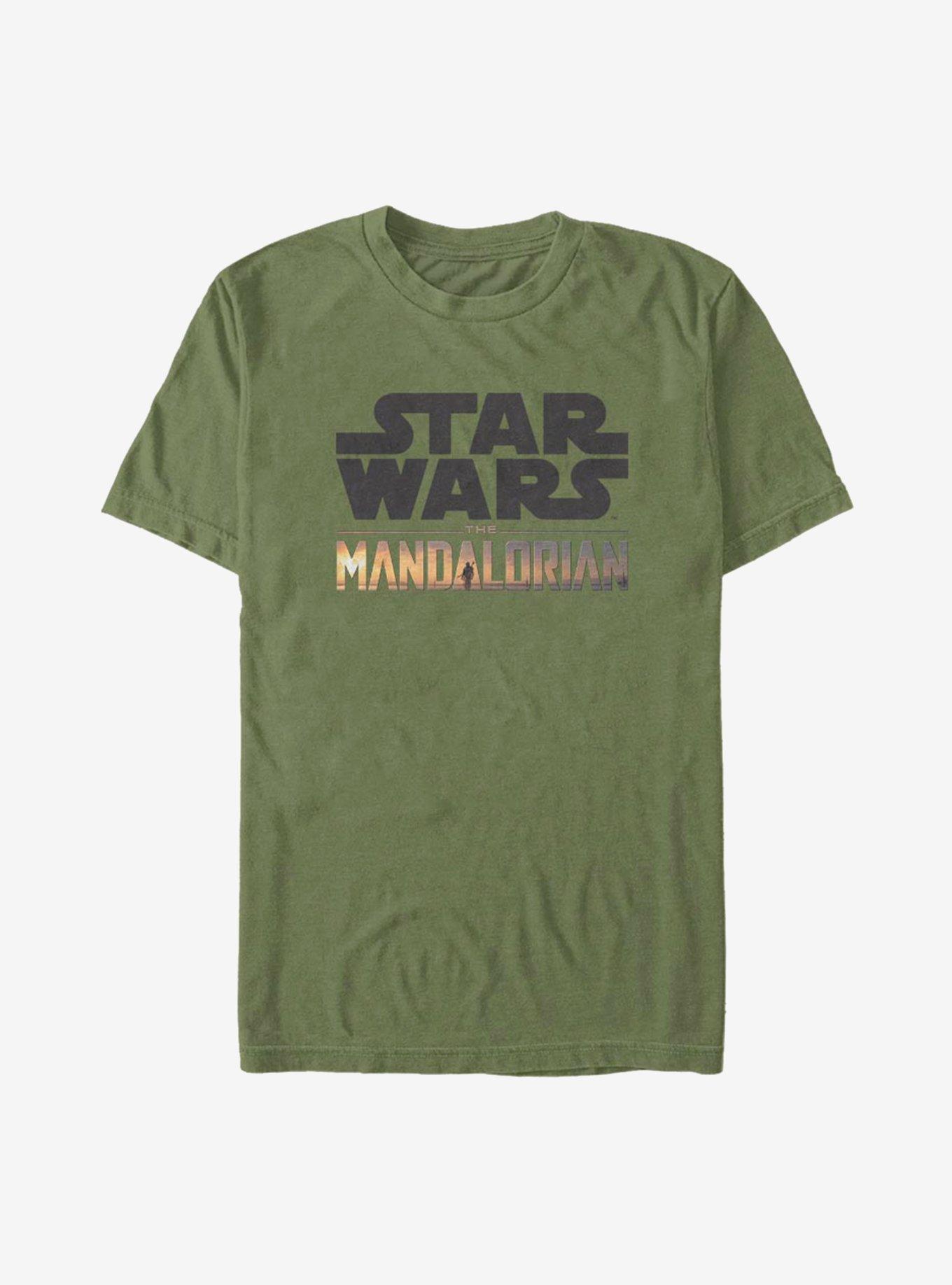 Star Wars The Mandalorian Stacked Logo T-Shirt, , hi-res