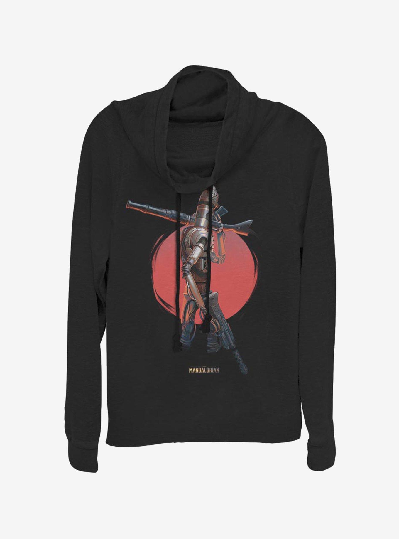 Star Wars The Mandalorian IG 11 Cowlneck Long-Sleeve Womens Top, , hi-res
