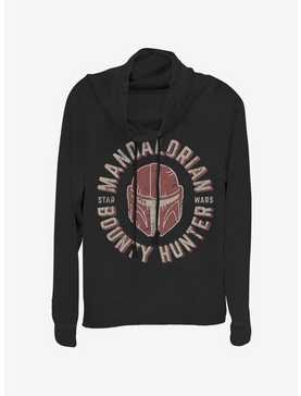 Star Wars The Mandalorian Lone Wolf Cowlneck Long-Sleeve Womens Top, , hi-res