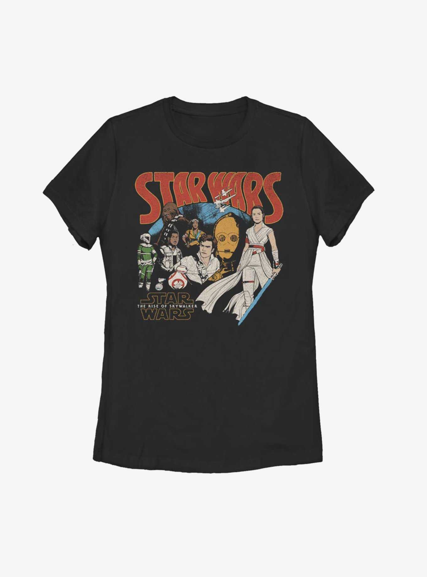 Star Wars Episode IX The Rise Of Skywalker Retro Buddies Womens T-Shirt, , hi-res