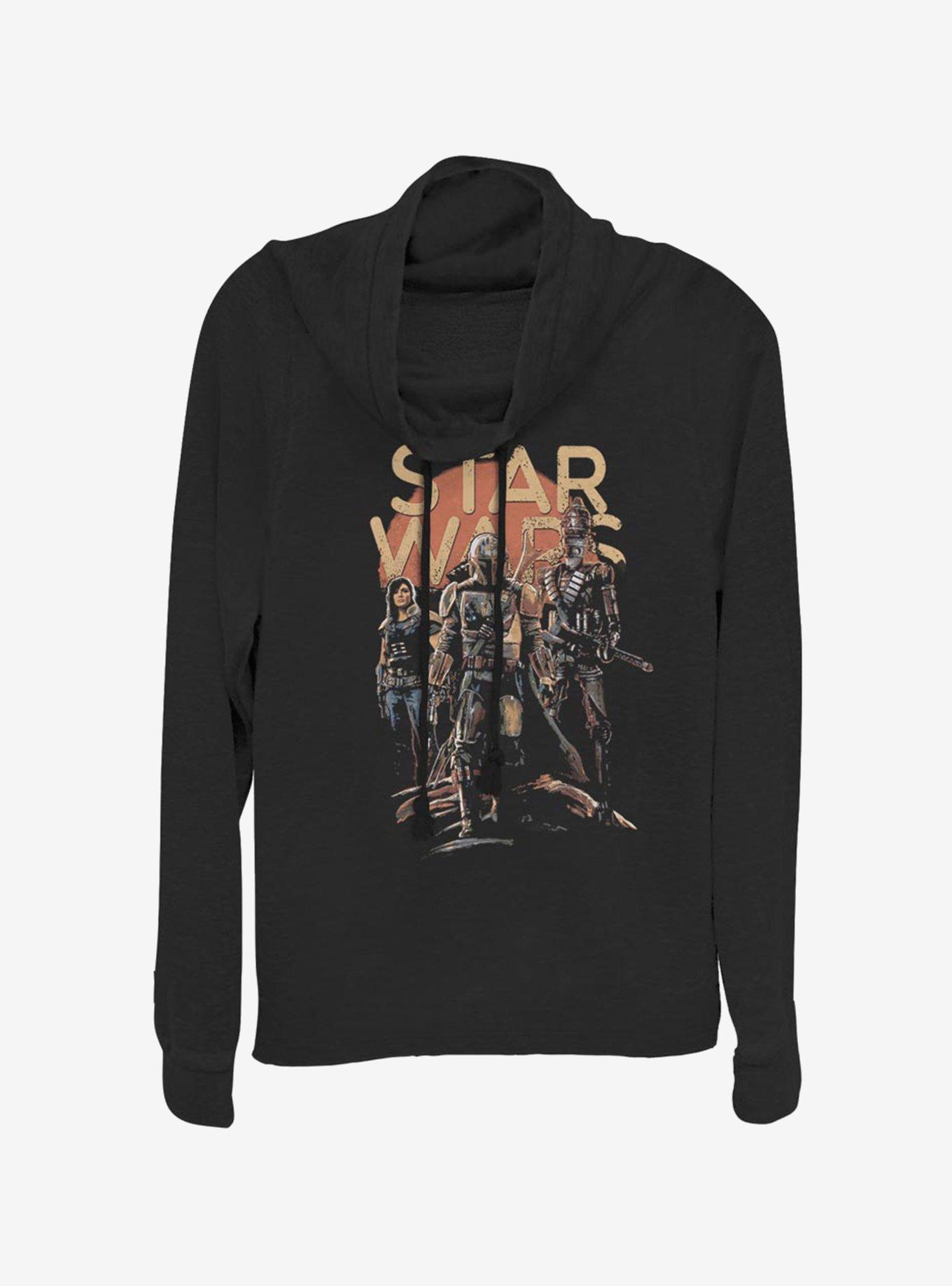 Star Wars The Mandalorian A Few Credits More Cowlneck Long-Sleeve Womens Top, , hi-res