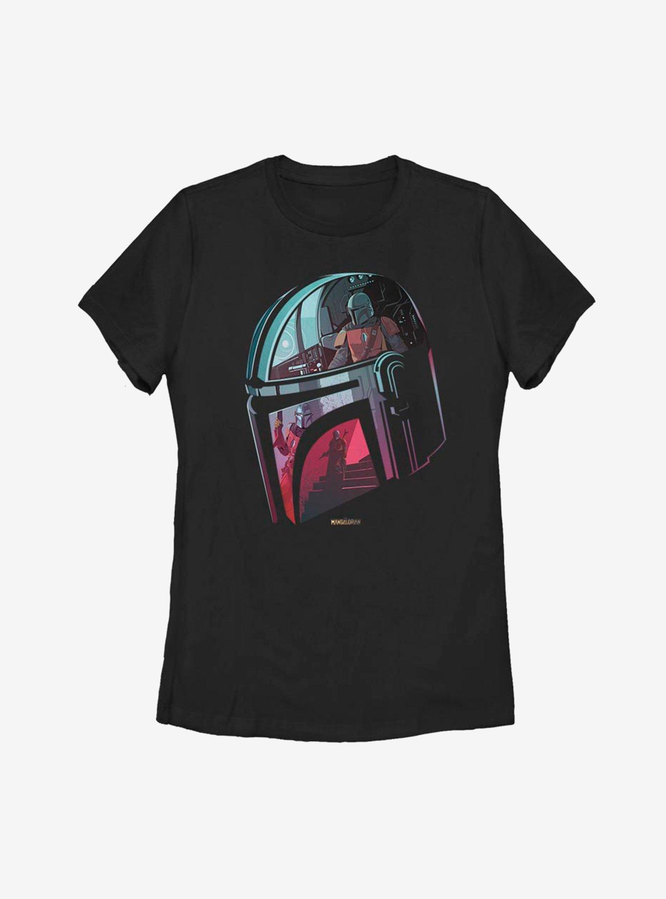 Star Wars The Mandalorian Inside The Helmet Womens T-Shirt, , hi-res