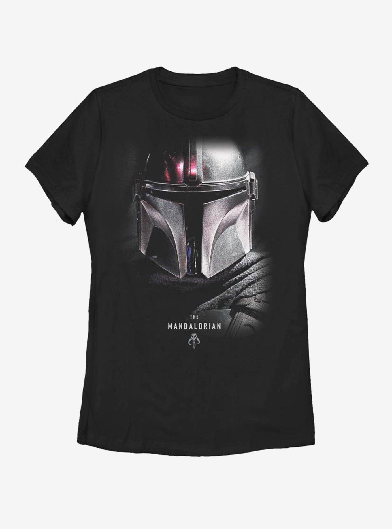 Star Wars The Mandalorian Hero Shot Womens T-Shirt, BLACK, hi-res