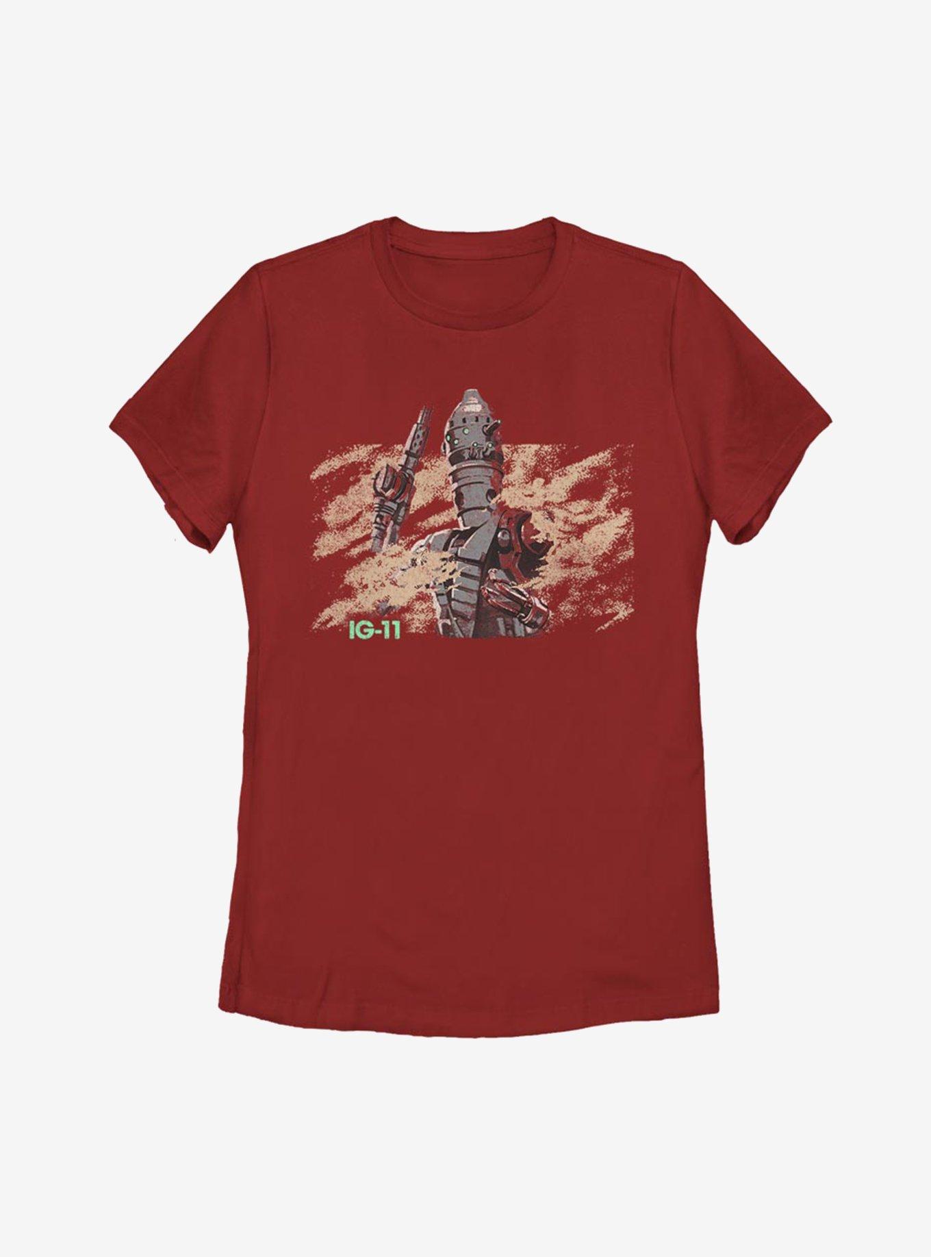 Star Wars The Mandalorian IG-11 Droid Womens T-Shirt, RED, hi-res