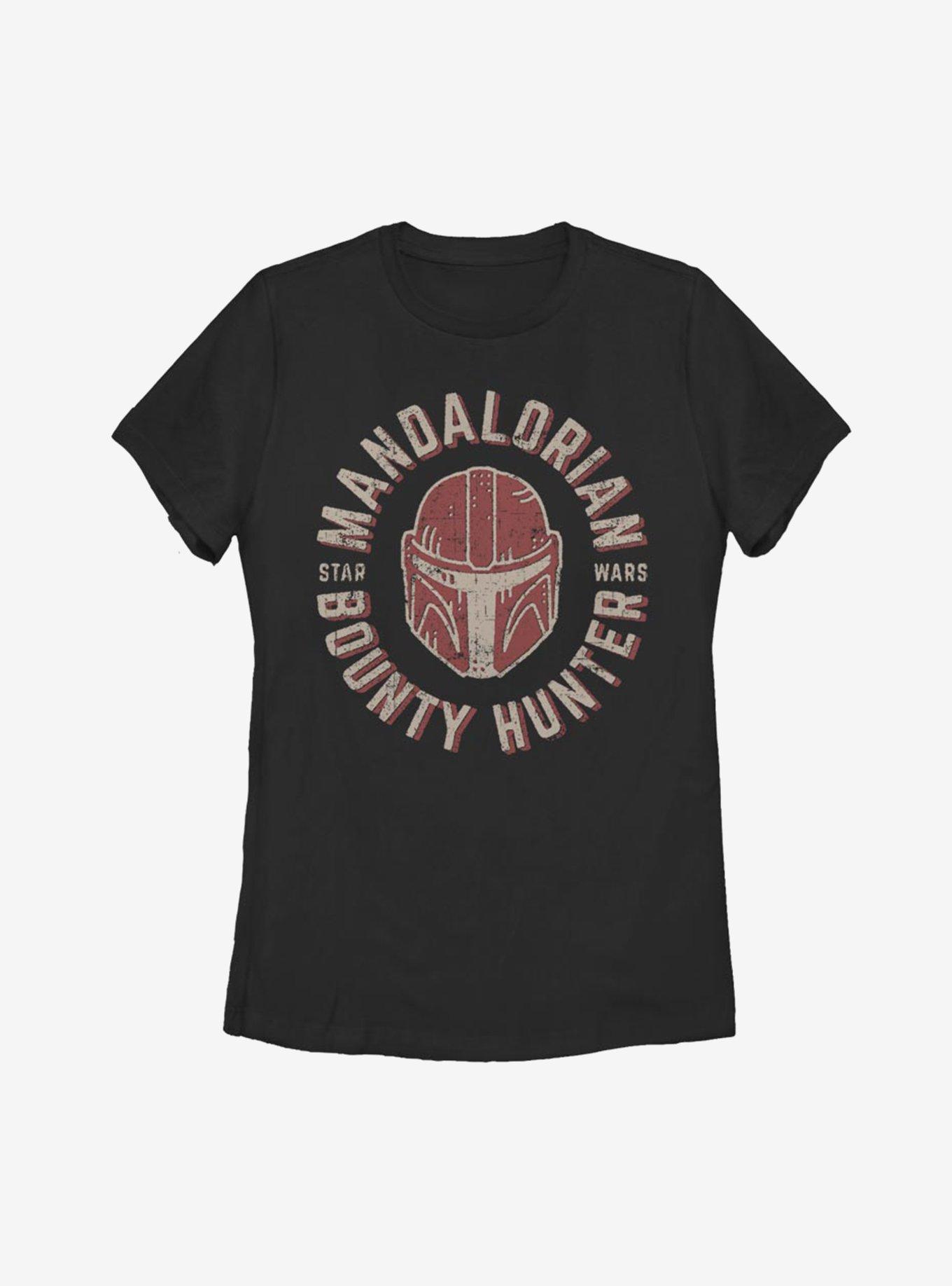 Star Wars The Mandalorian Lone Wolf Womens T-Shirt, BLACK, hi-res