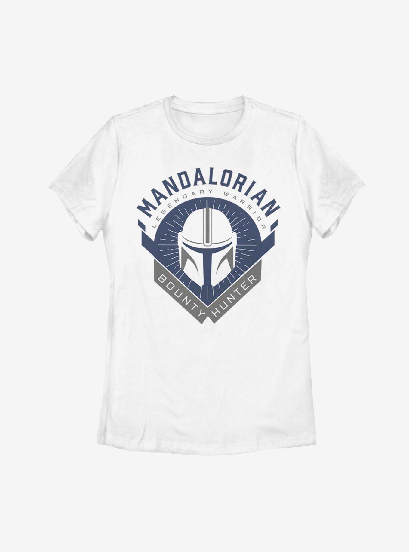 Star Wars The Mandalorian Bounty Hunter Crest Womens T-Shirt, , hi-res