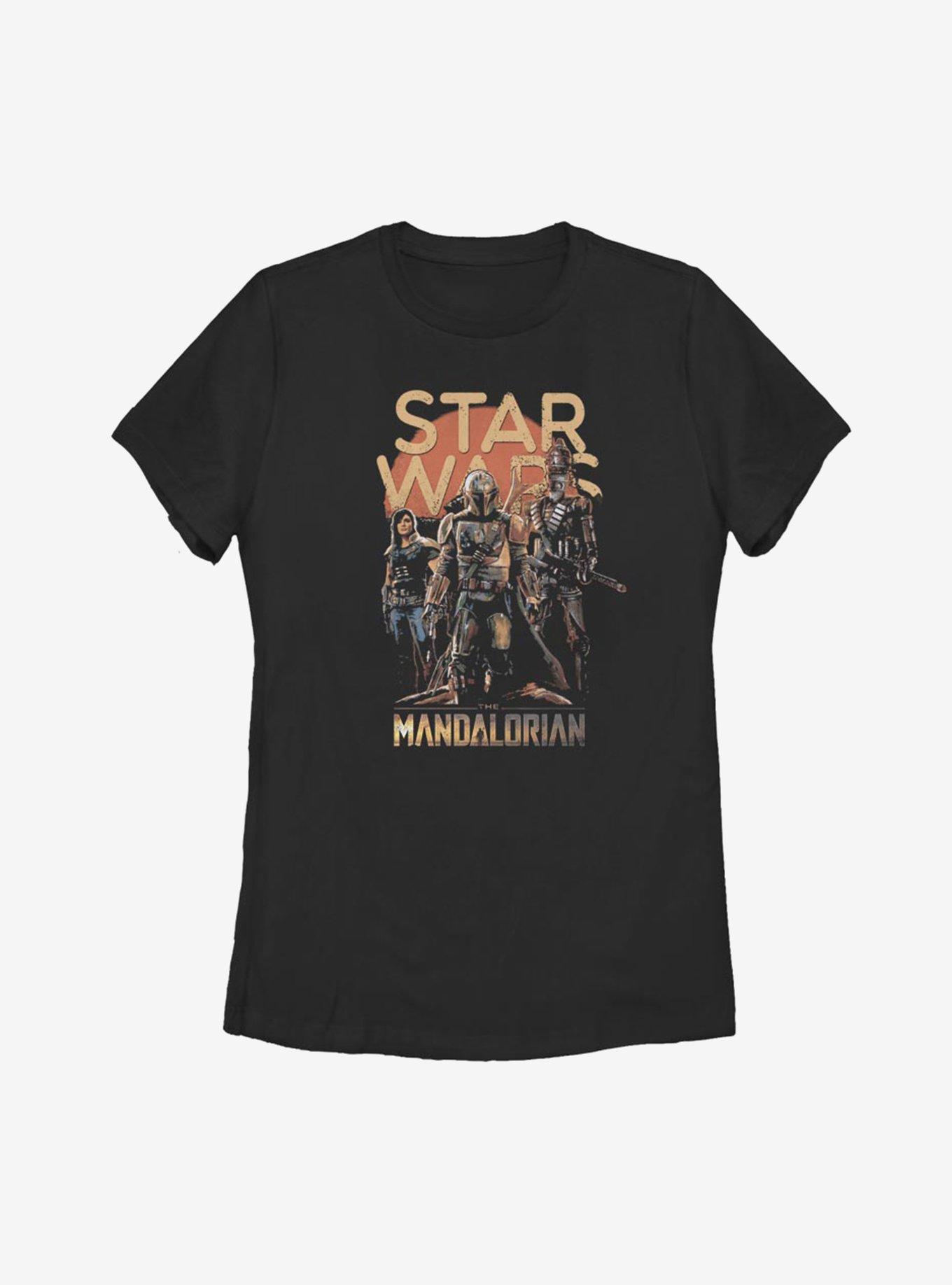 Star Wars The Mandalorian Character Pose Womens T-Shirt, , hi-res