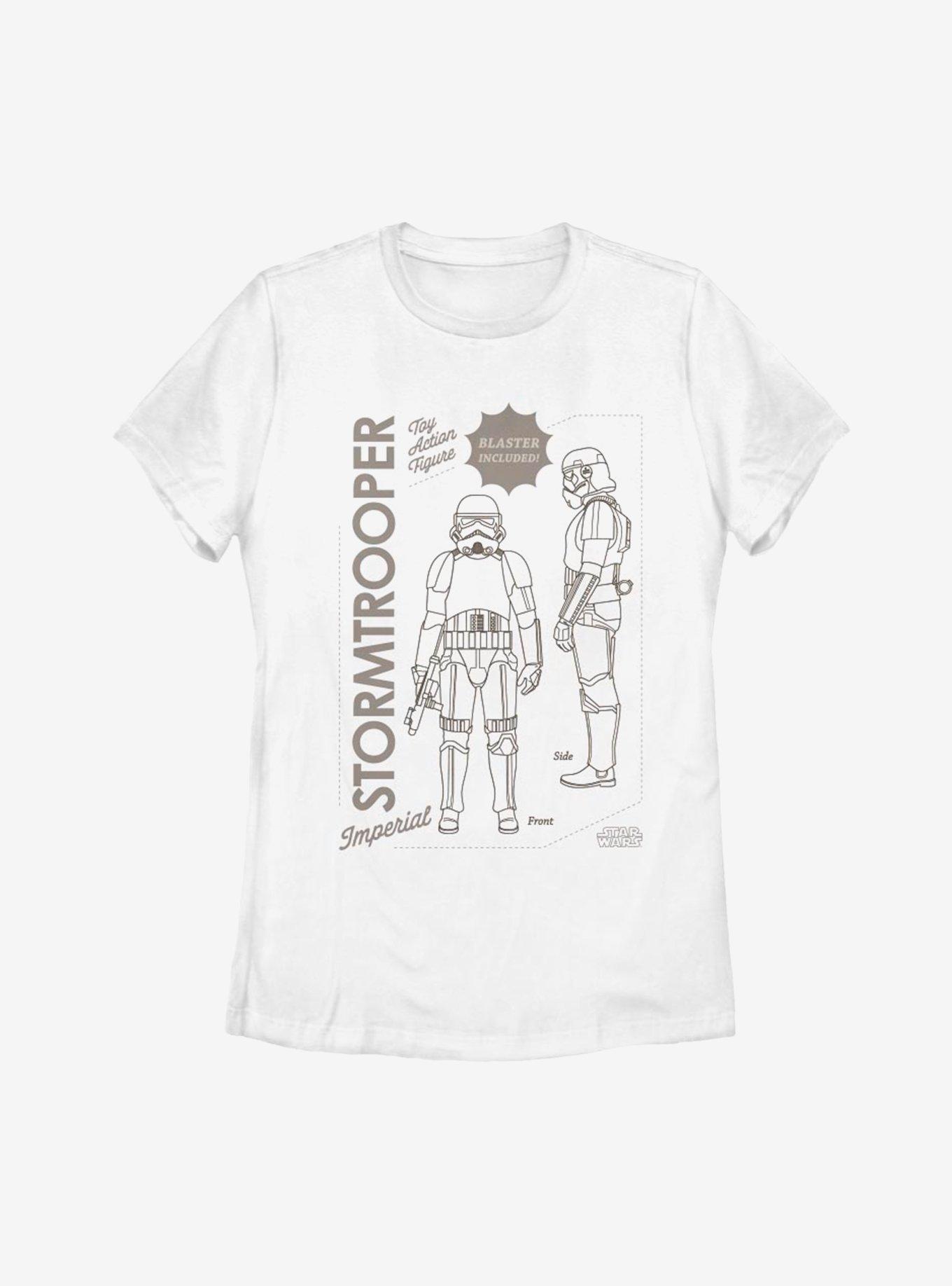 Star Wars The Mandalorian Trooper Action Figure Womens TShirt