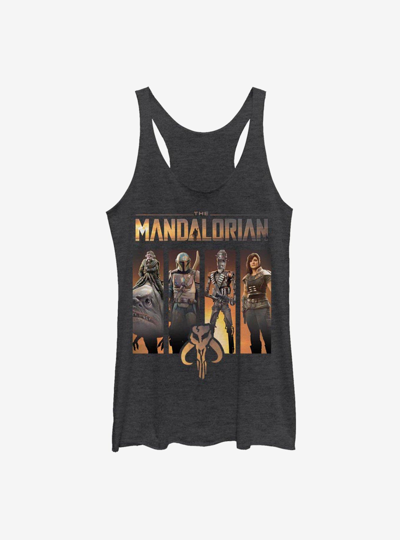 Star Wars The Mandalorian Character Panels Womens Tank Top, , hi-res