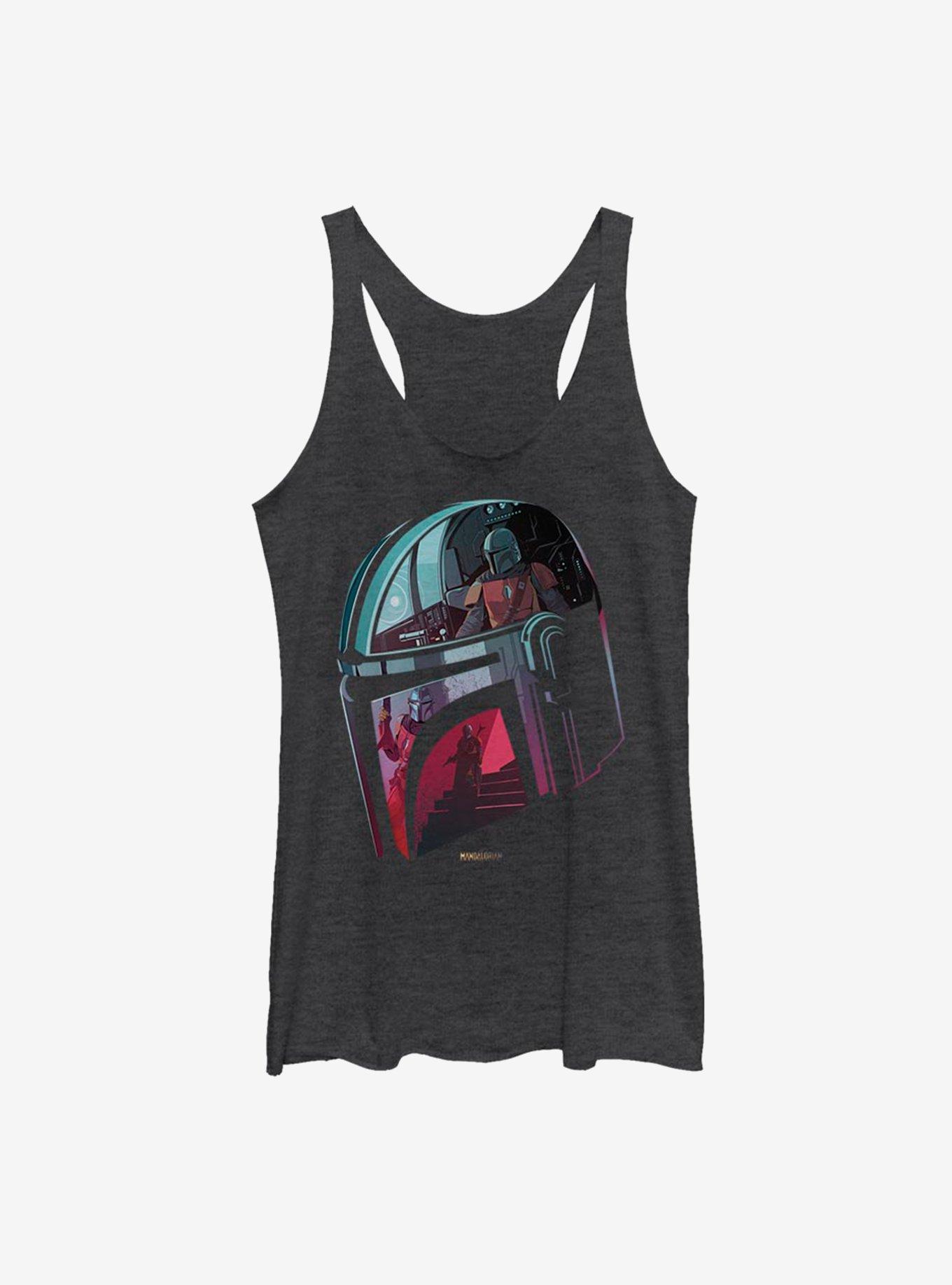 Star Wars The Mandalorian Inside The Helmet Womens Tank Top, , hi-res