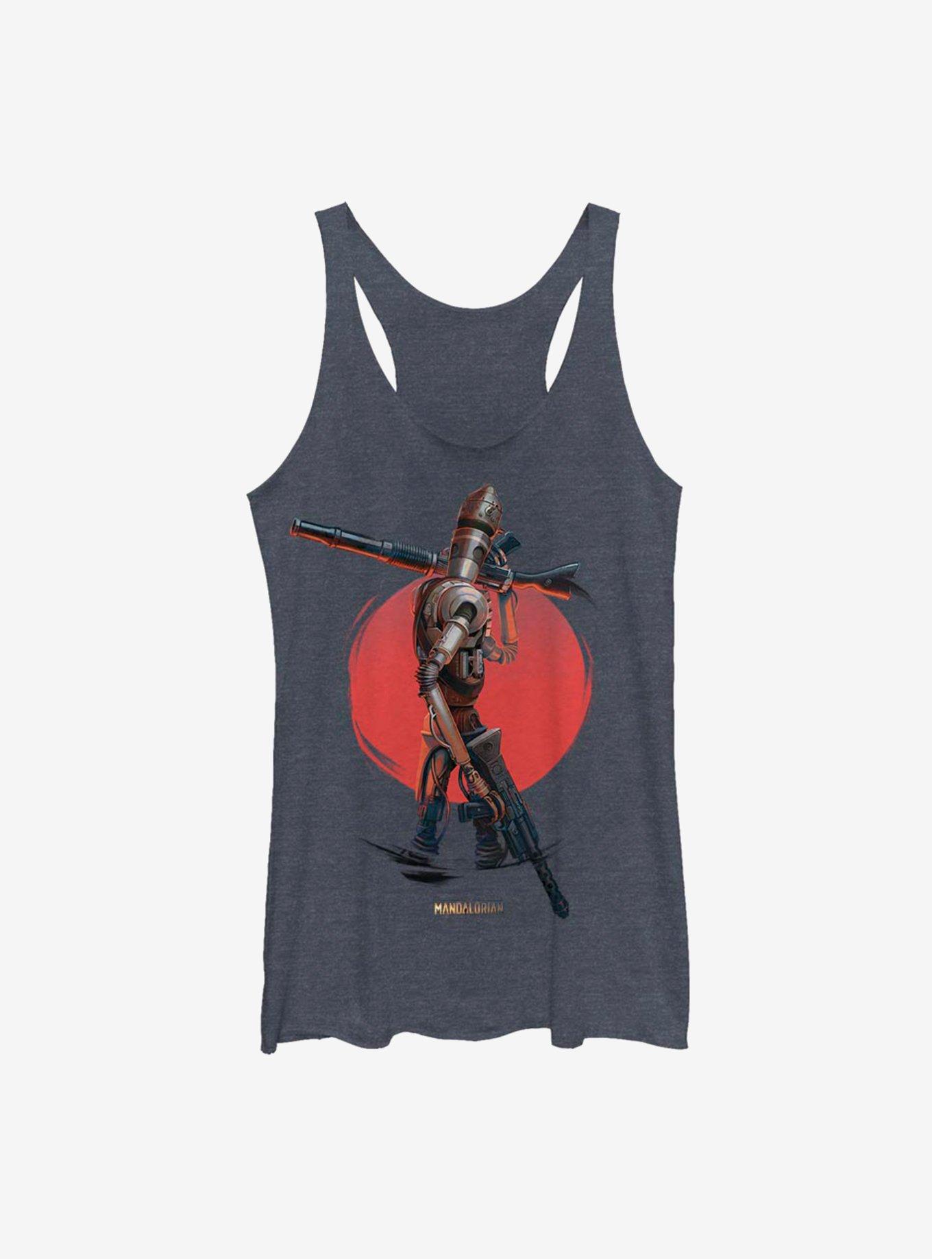 Star Wars The Mandalorian IG 11 Womens Tank Top, NAVY HTR, hi-res
